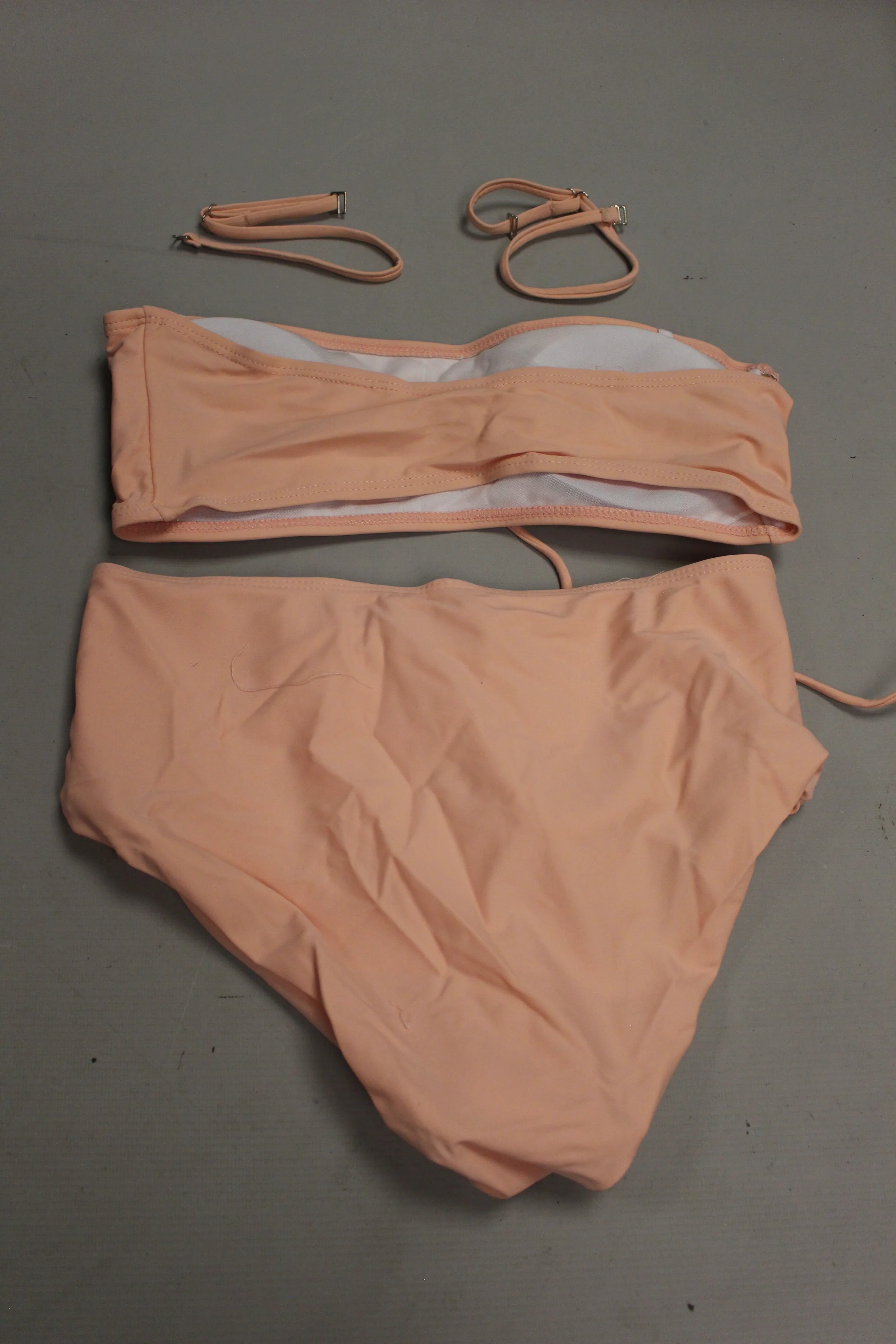 Size Medium Women's Swimming Suit -Pink/Beige -New - Image 2