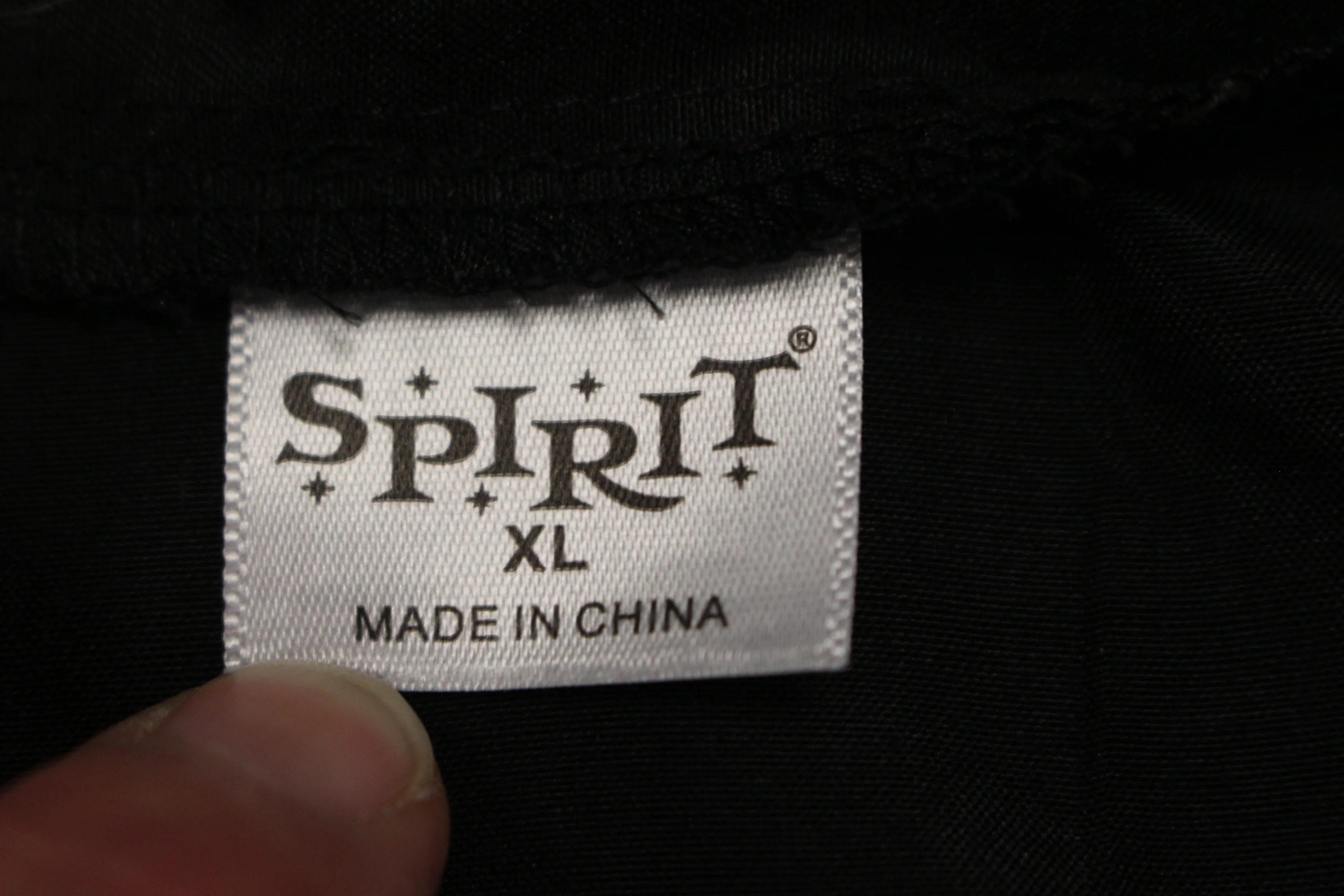 Spirit Halloween Black Costume Shirt - XL - Used - Image 3