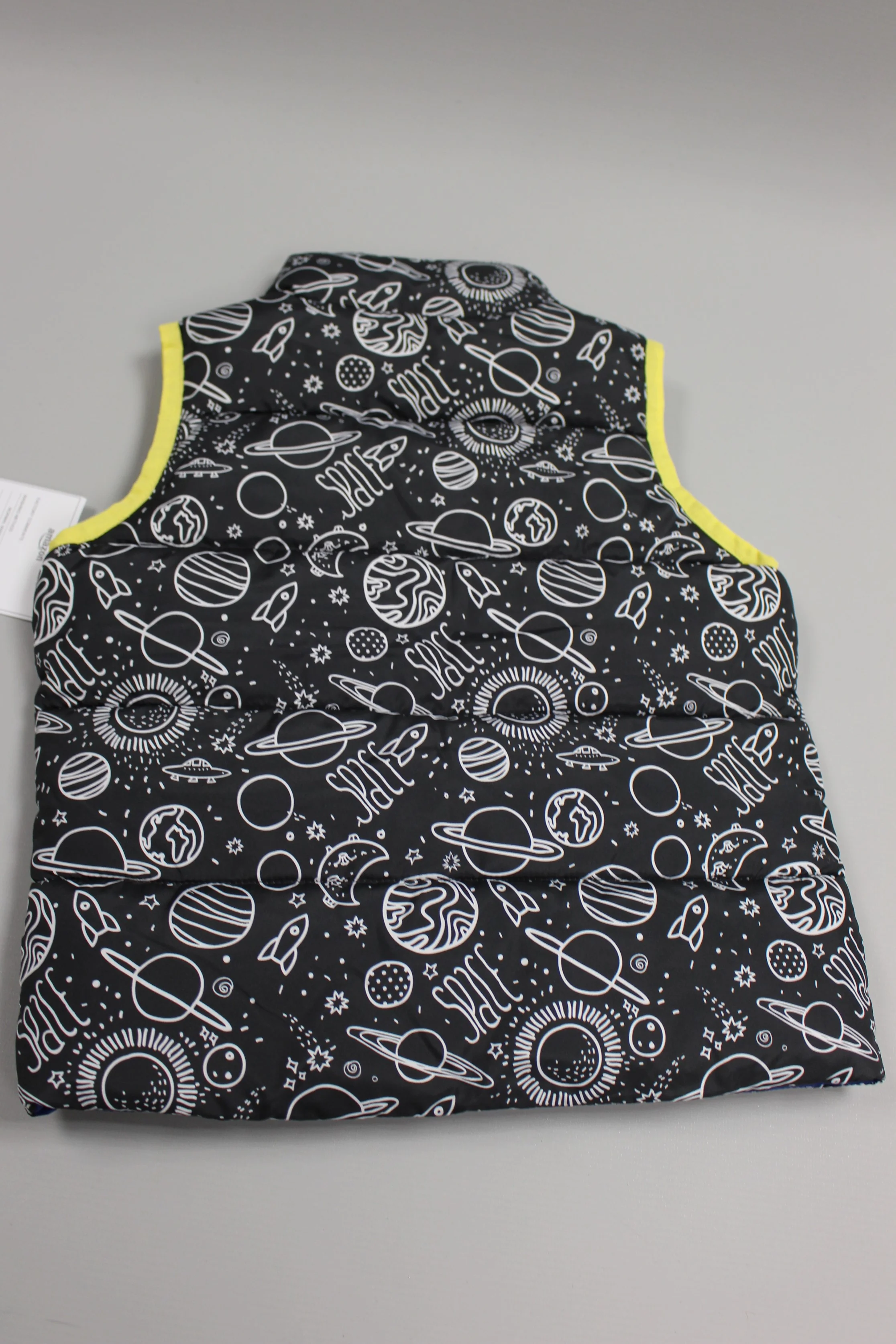 Spotted Zebra Kids' Reversible Puffer Vest, Size: 3T, Space/Blue, New - Image 2