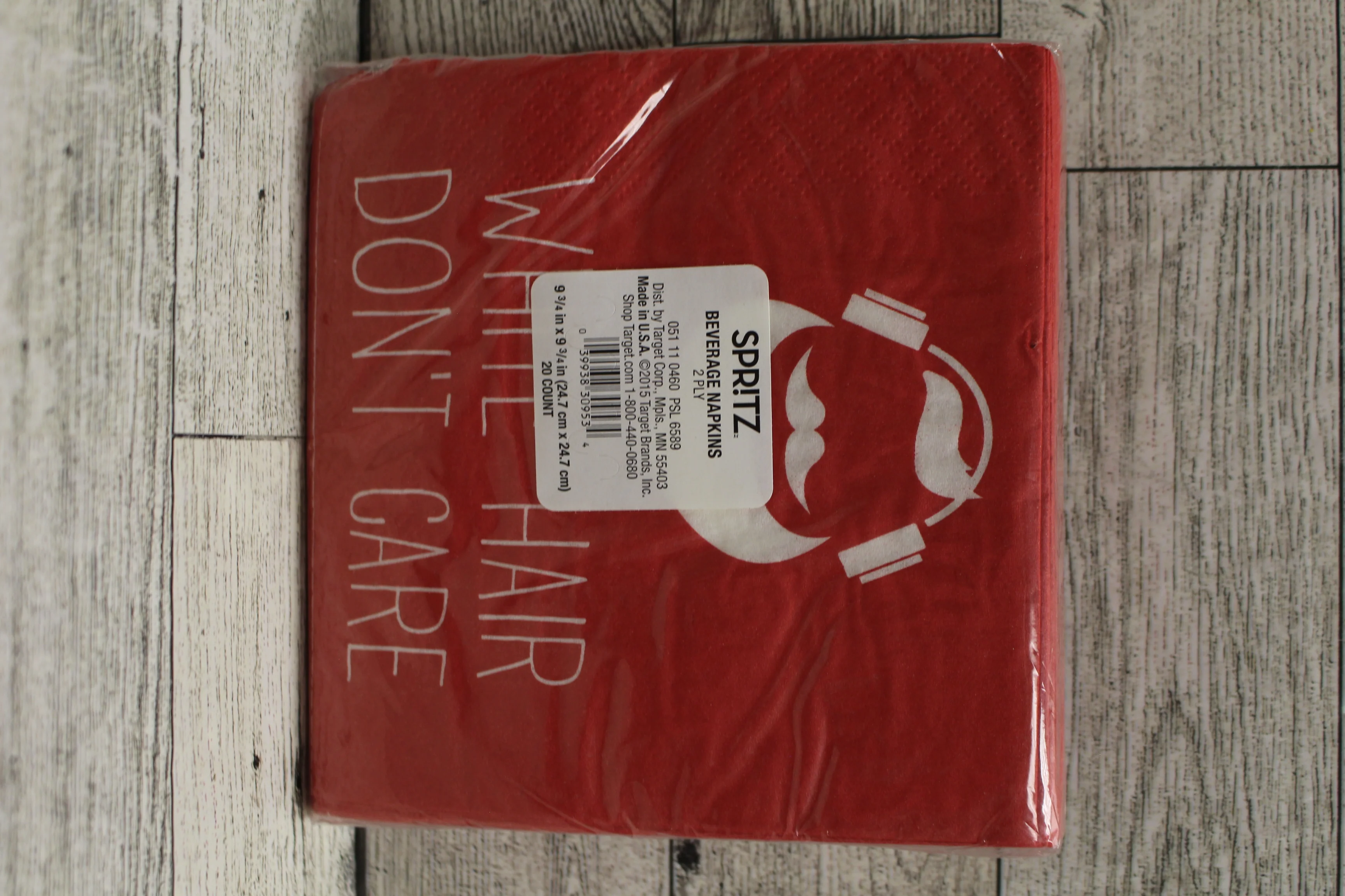 SPR!TZ White Hair Don't Care Santa Napkins - 20 Count - New - Image 3
