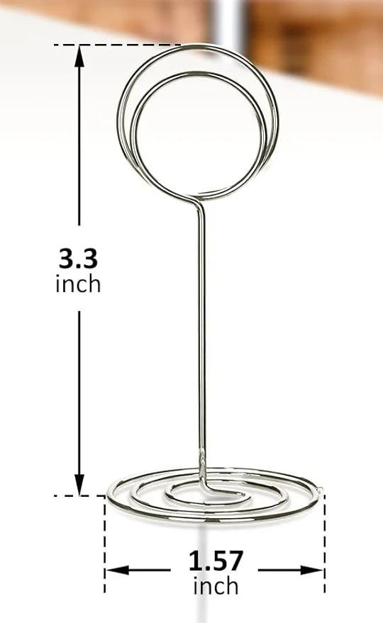 Table Number Place Card Picture Holder for Tables Name Cards Photo - Set of 2 - Image 2