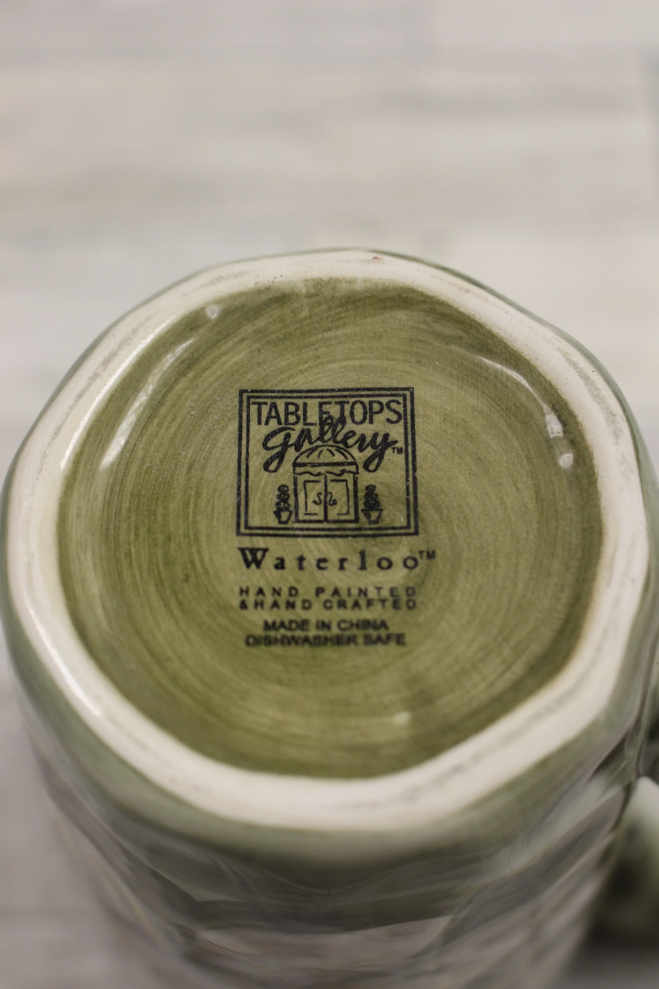 Tabletops Gallery Waterloo Handpainted Coffee Cup Mug - Floral - Used - Image 3