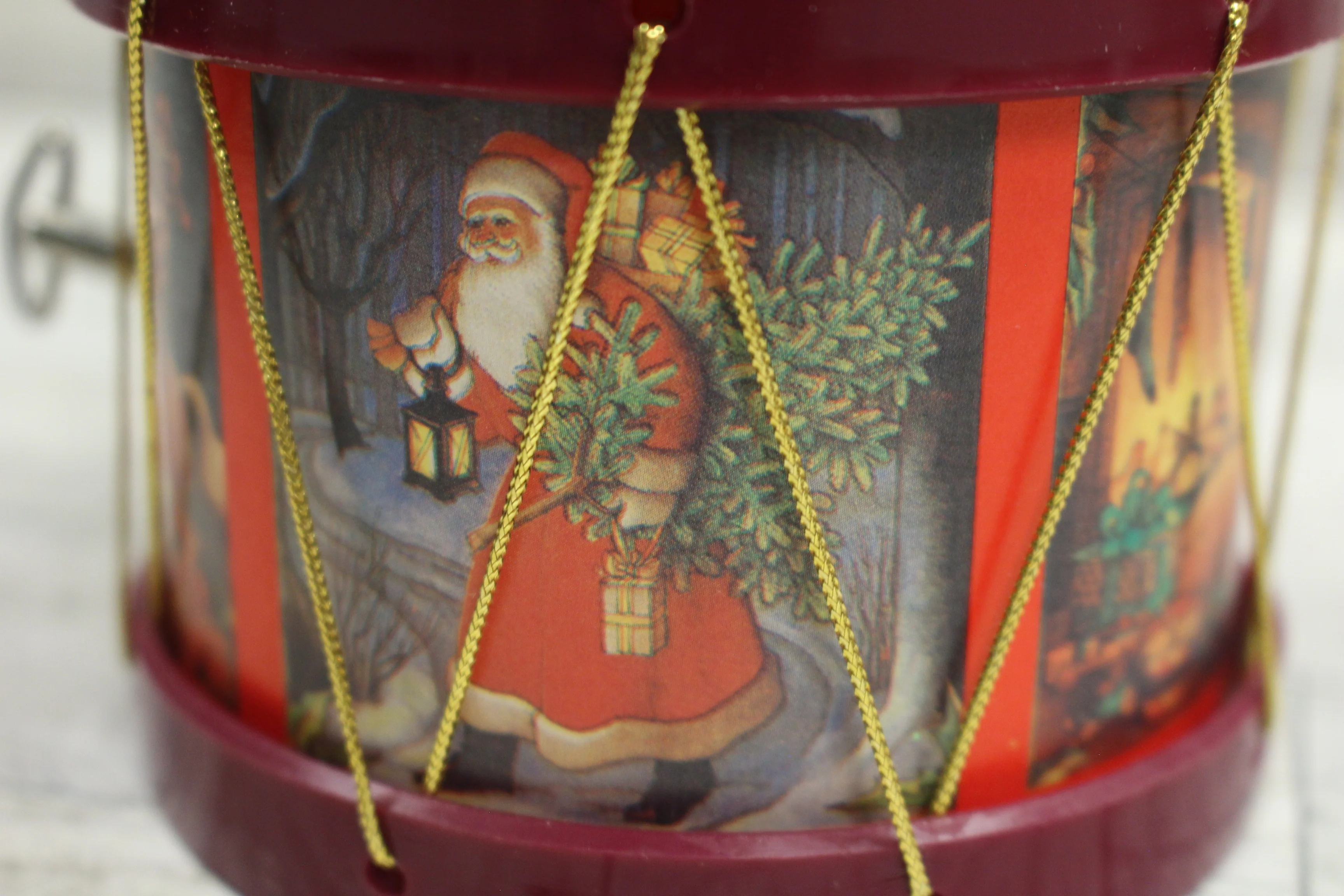 TAJ Bear in A Drum Musical Figurine - Plays Jingle Bells - Animated - Used - Image 6
