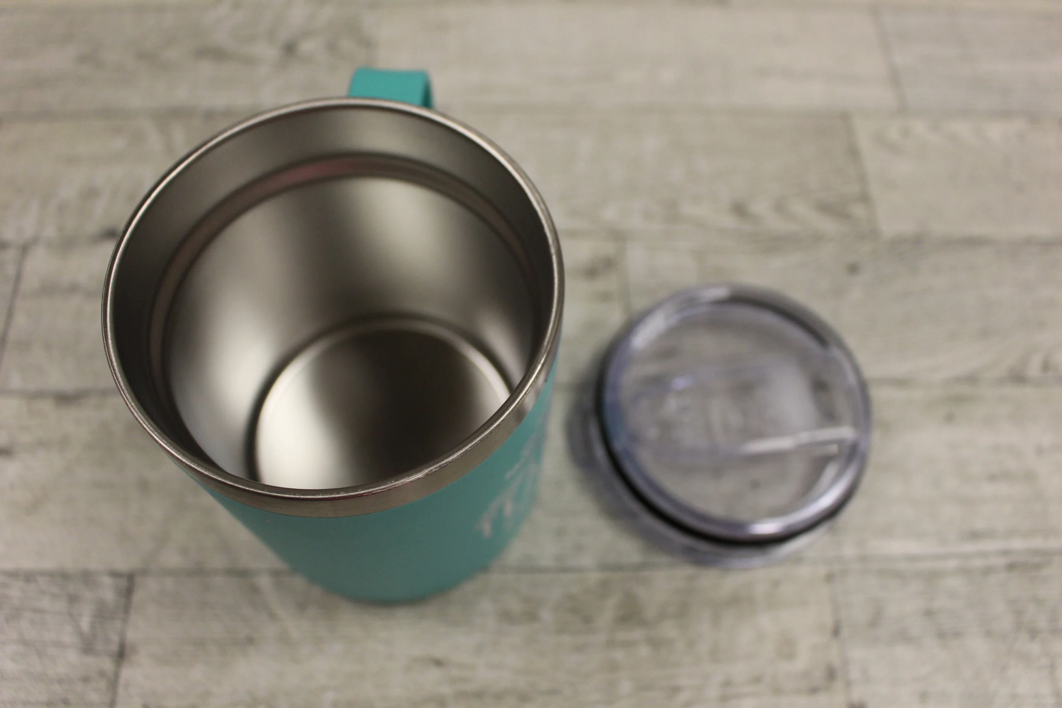 Teachers Plant Seeds That Grow Forever Insulated Metal Coffee Mug - Teal - Used - Image 5