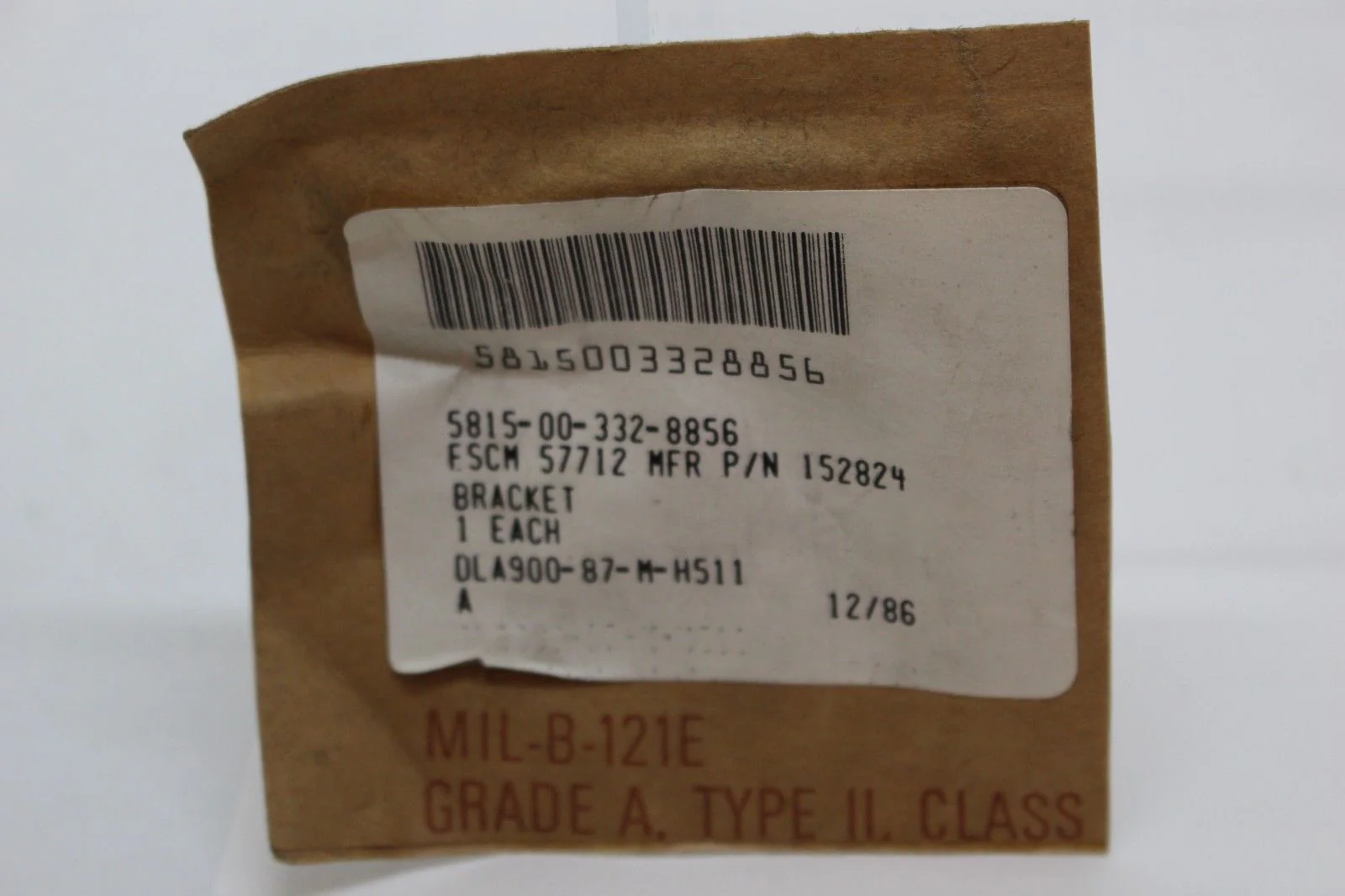Teletypewriter Subassembly – 1 Shaft & Bracket, 152824, 5815-00-332-8856, New - Image 3