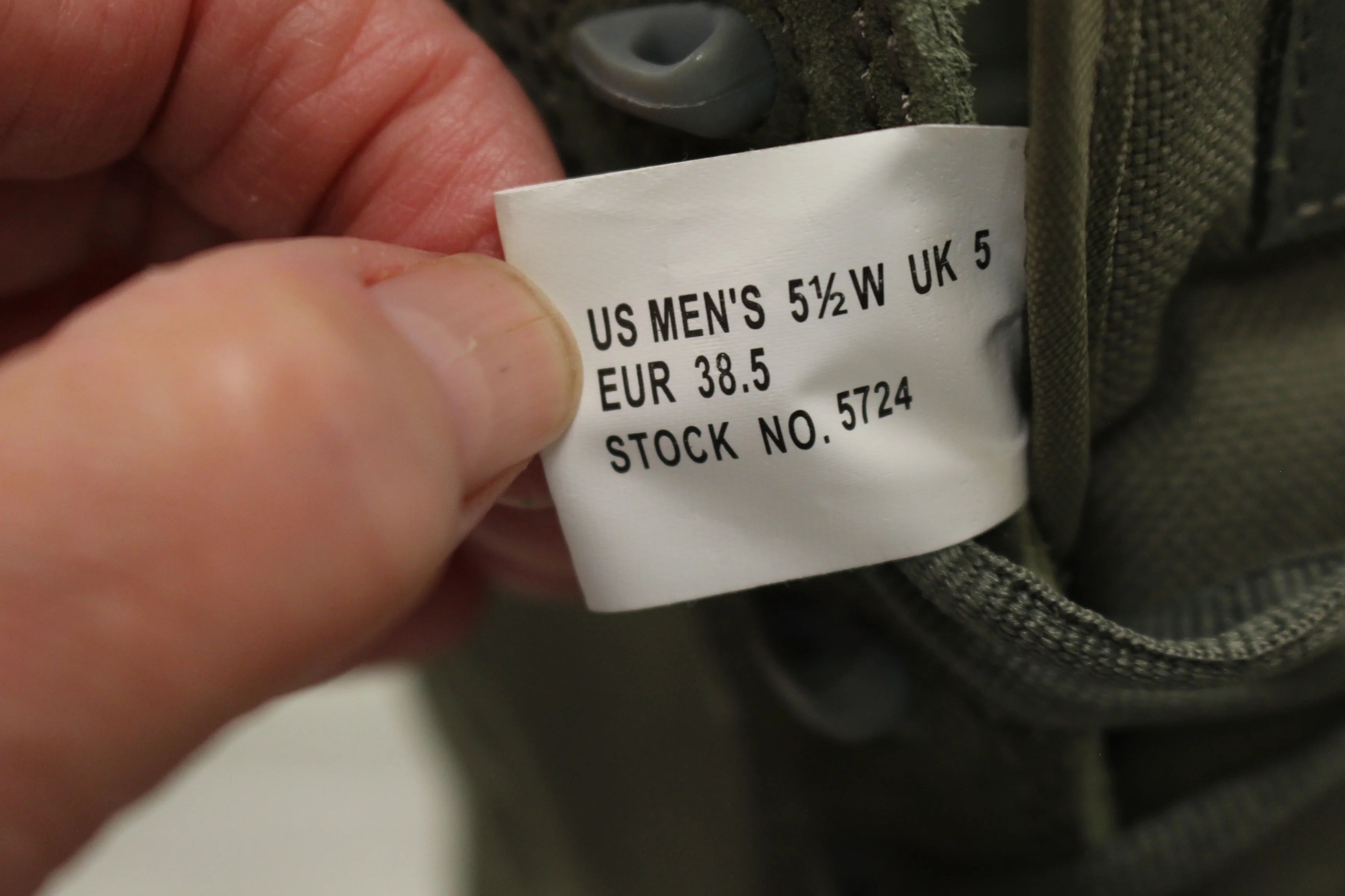Terassault Sage Green Combat Boots - Size: 5.5W - Sage - New - Image 4