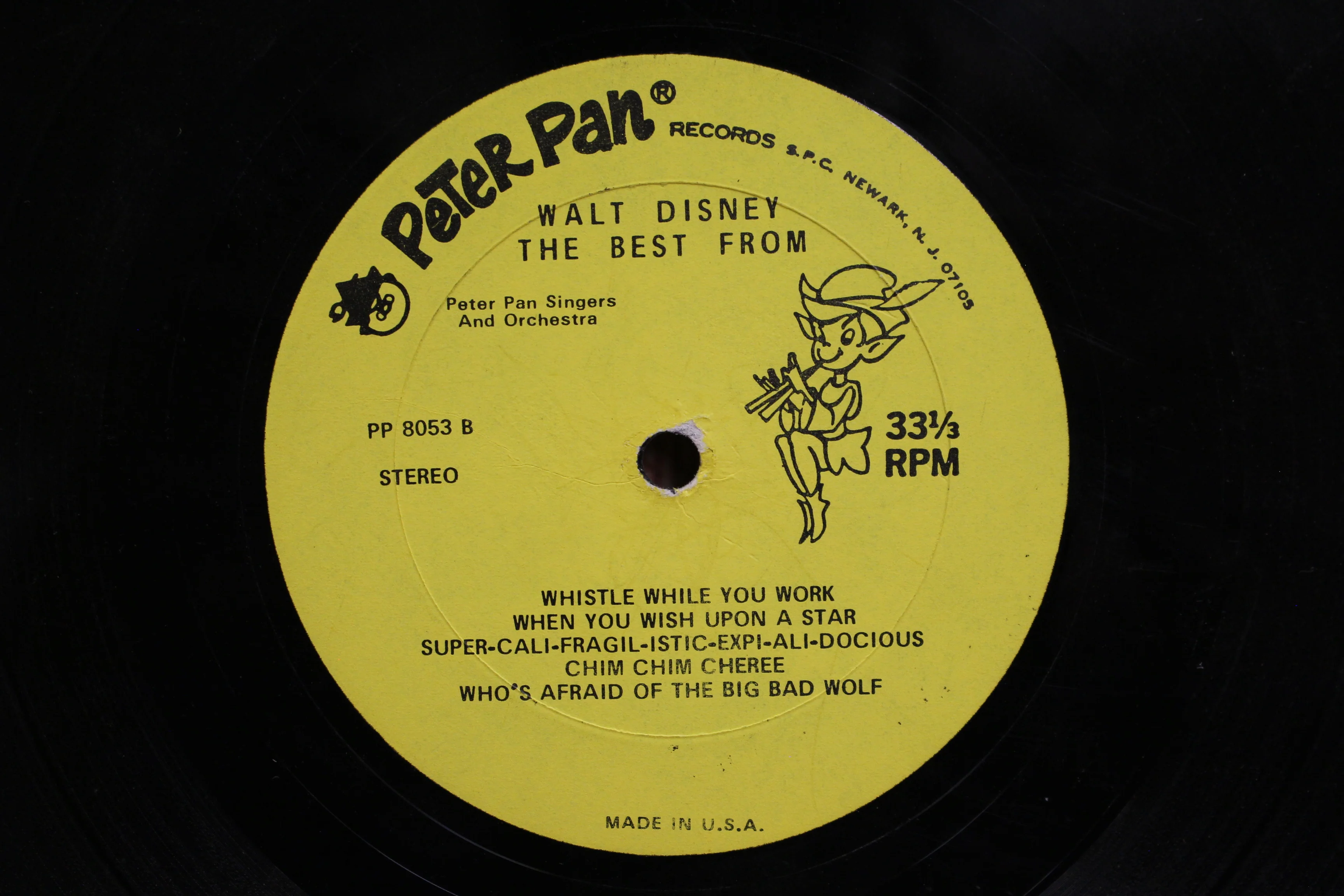 The Best From Walt Disney Vinyl Record - 33 1/3 RPM - Used - Image 3