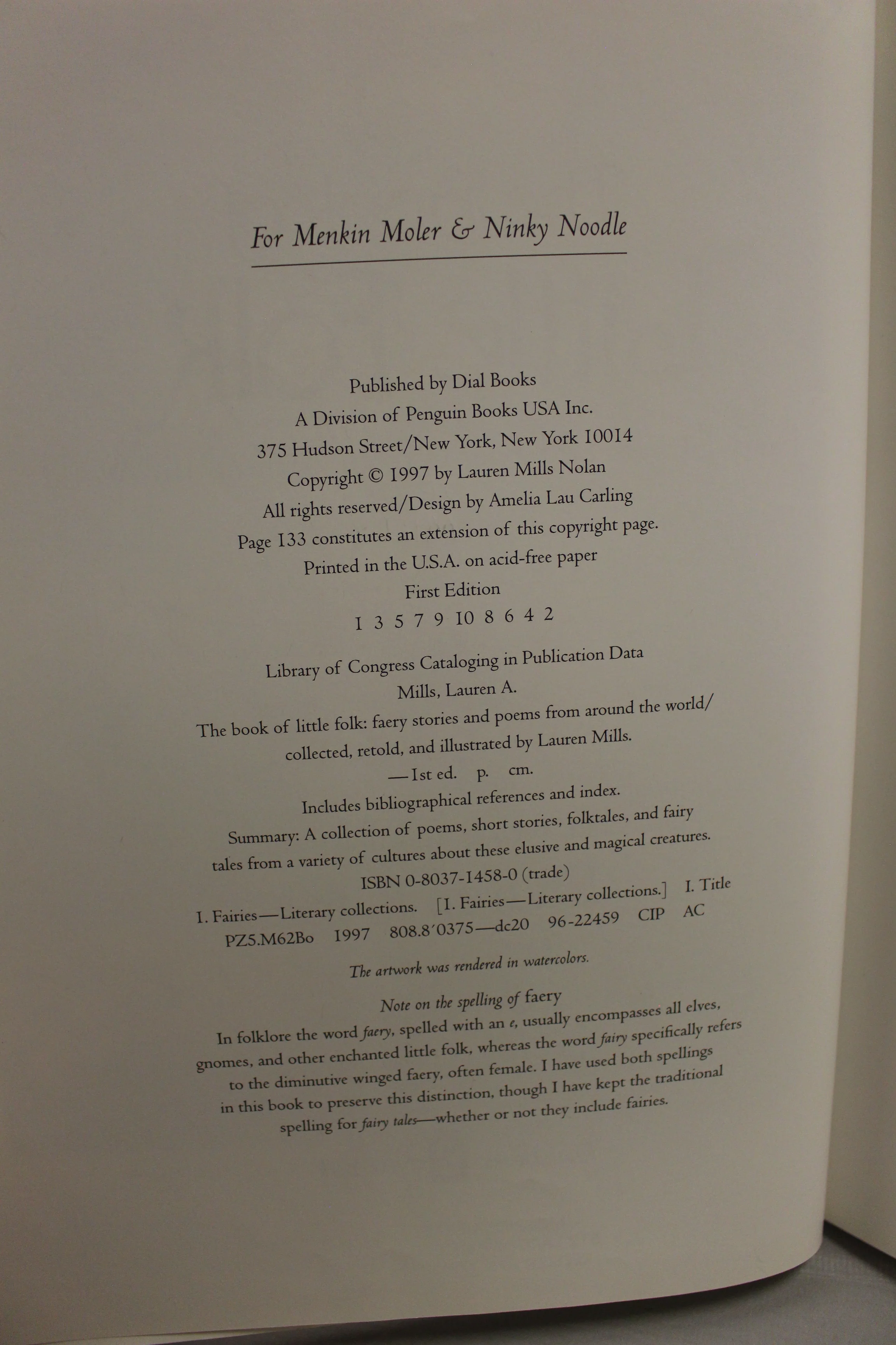 The Book of Little Folk - Faery Stories and Poems - Lauren Mills - Image 3
