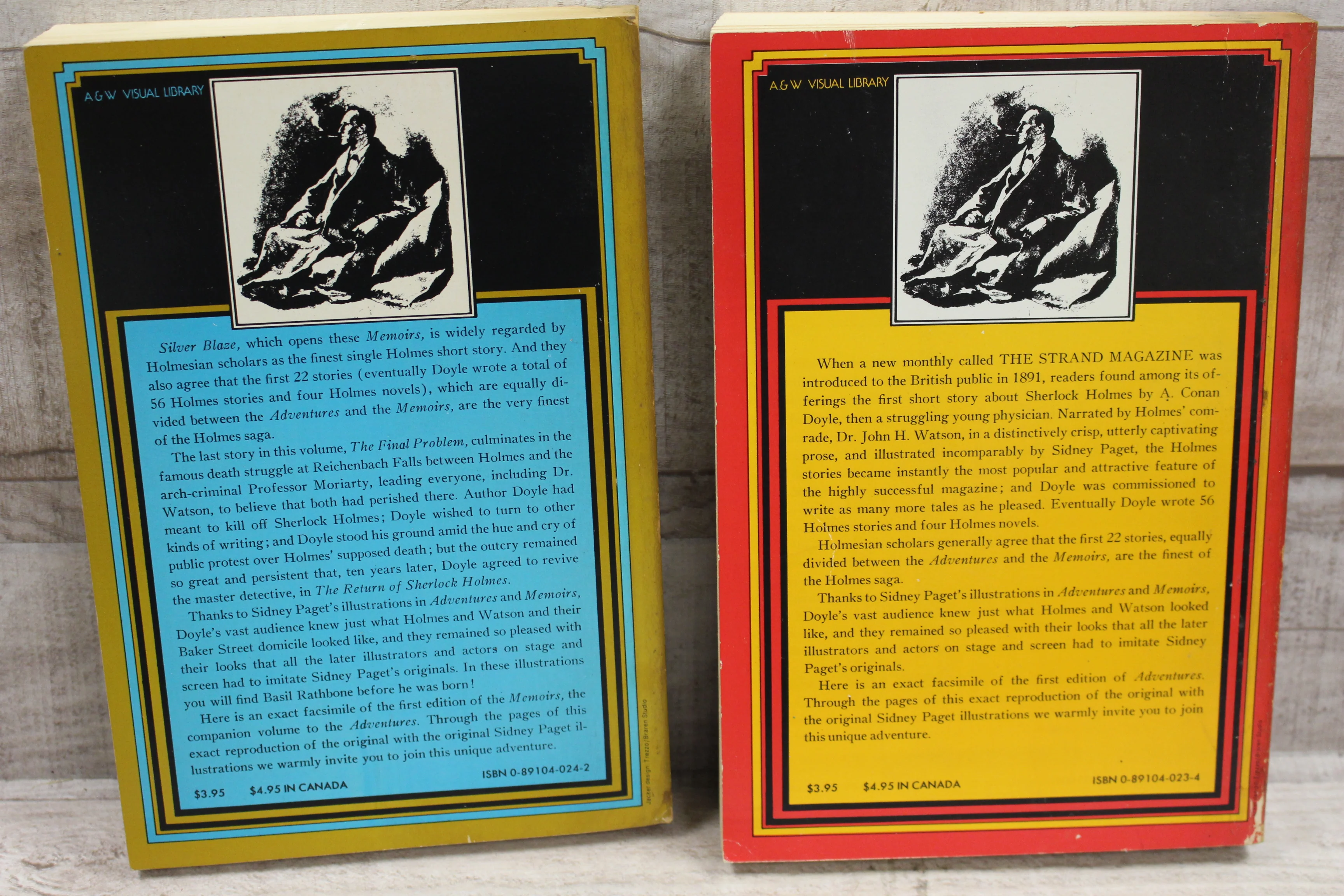 The Memoirs / Adventures Of Sherlock Holmes Duel Book Box Set -Used - Image 2