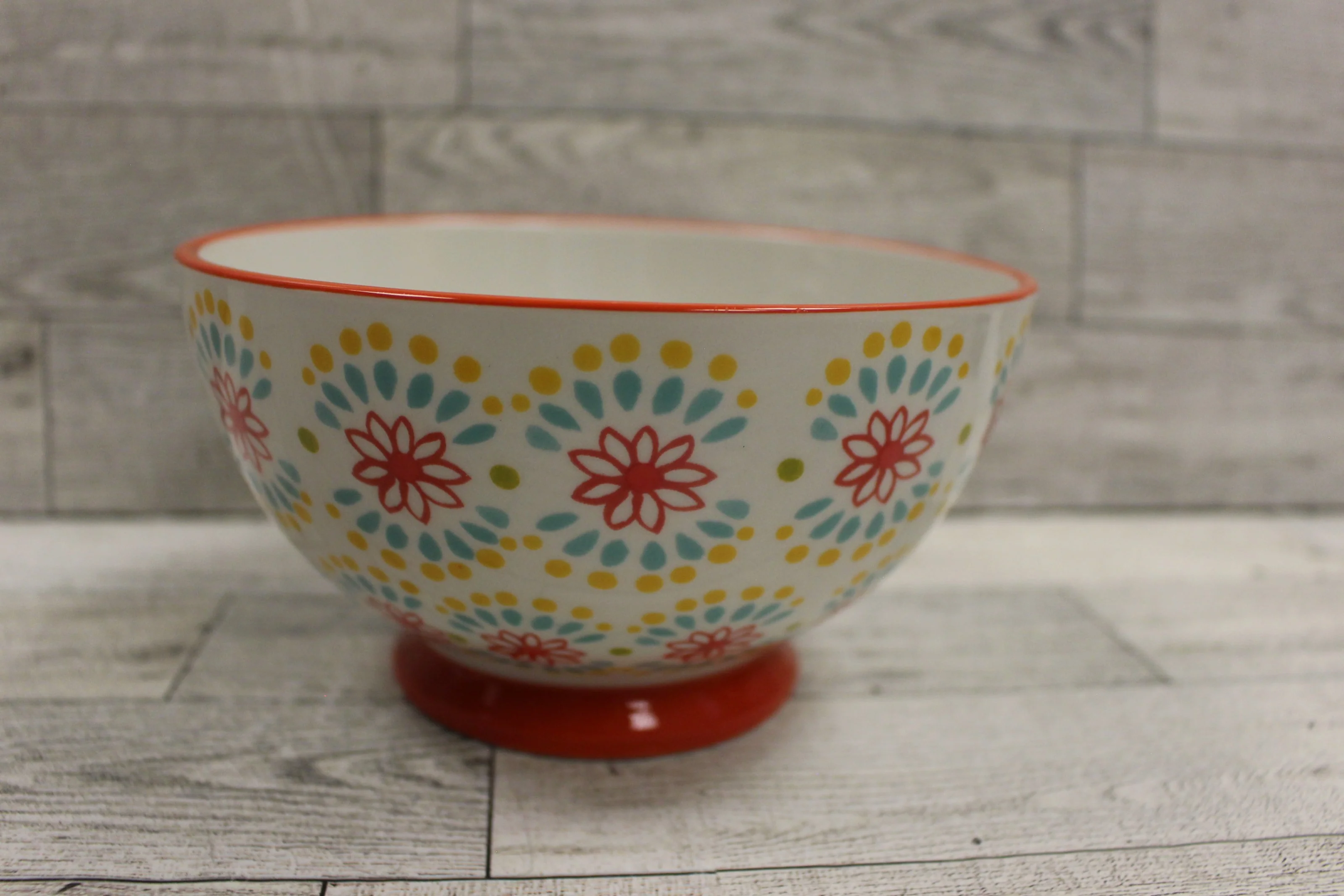 The Pioneer Woman Cereal Bowl - Footed with Flowers - 6" - Used