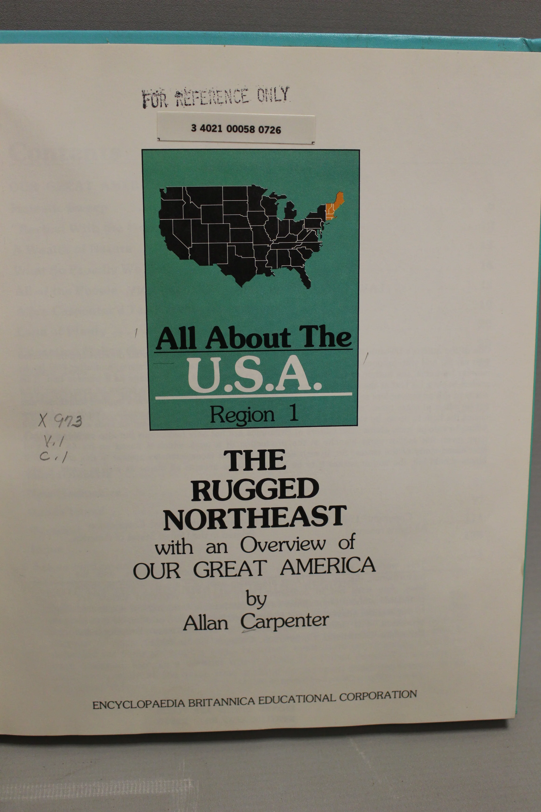 The Rugged Northeast - Region 1 - By Allan Carpenter - Used - Image 3
