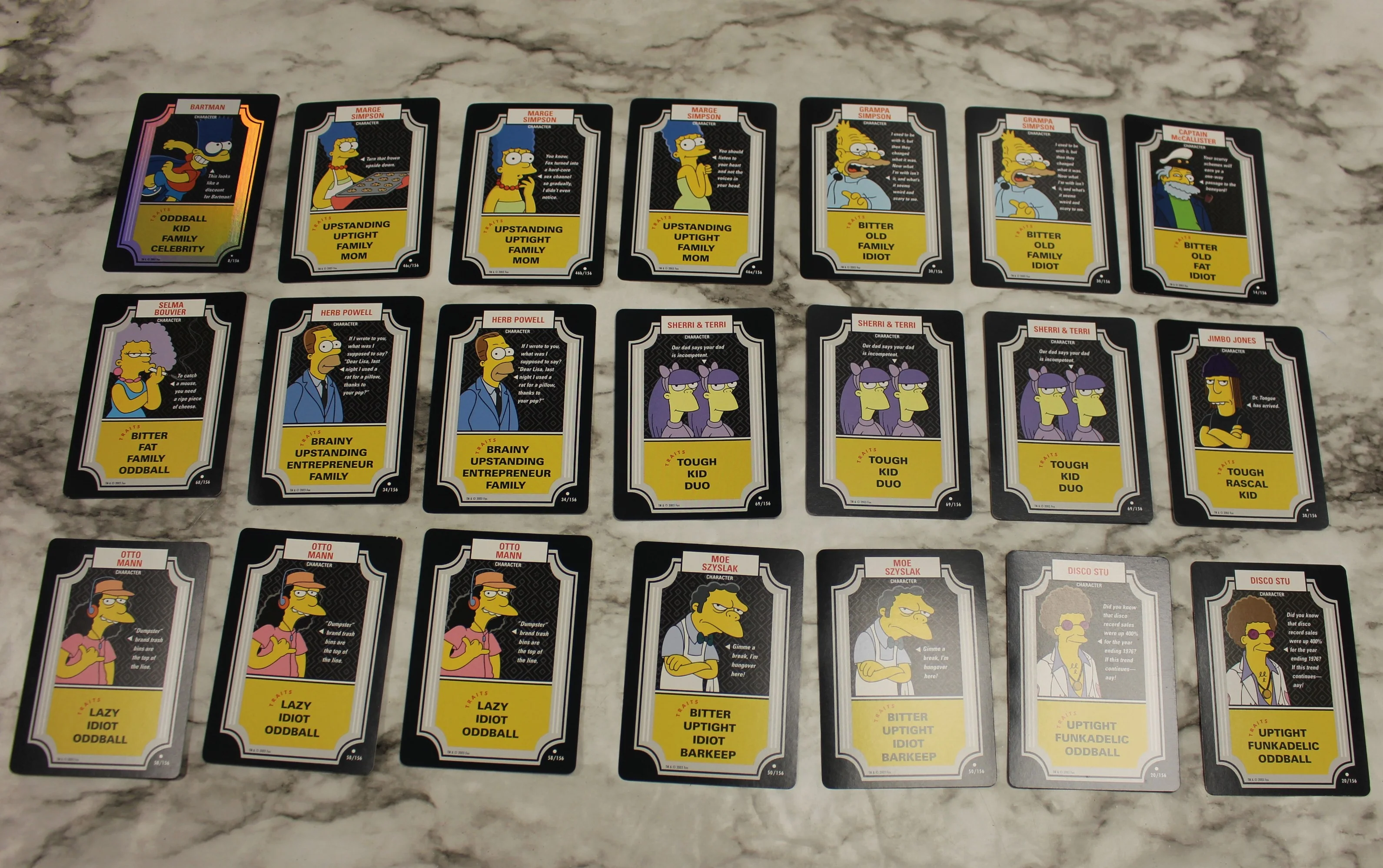 The Simpsons Trading Card Game Set -Used, Excellent Condition