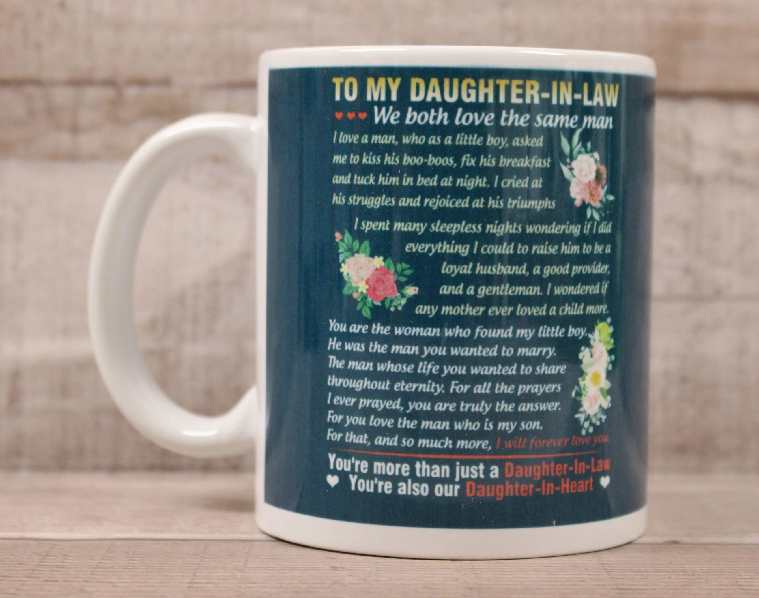 To My Daughter-In-Law We Both Love The Same Man Coffee Cup Mug - New - Image 3