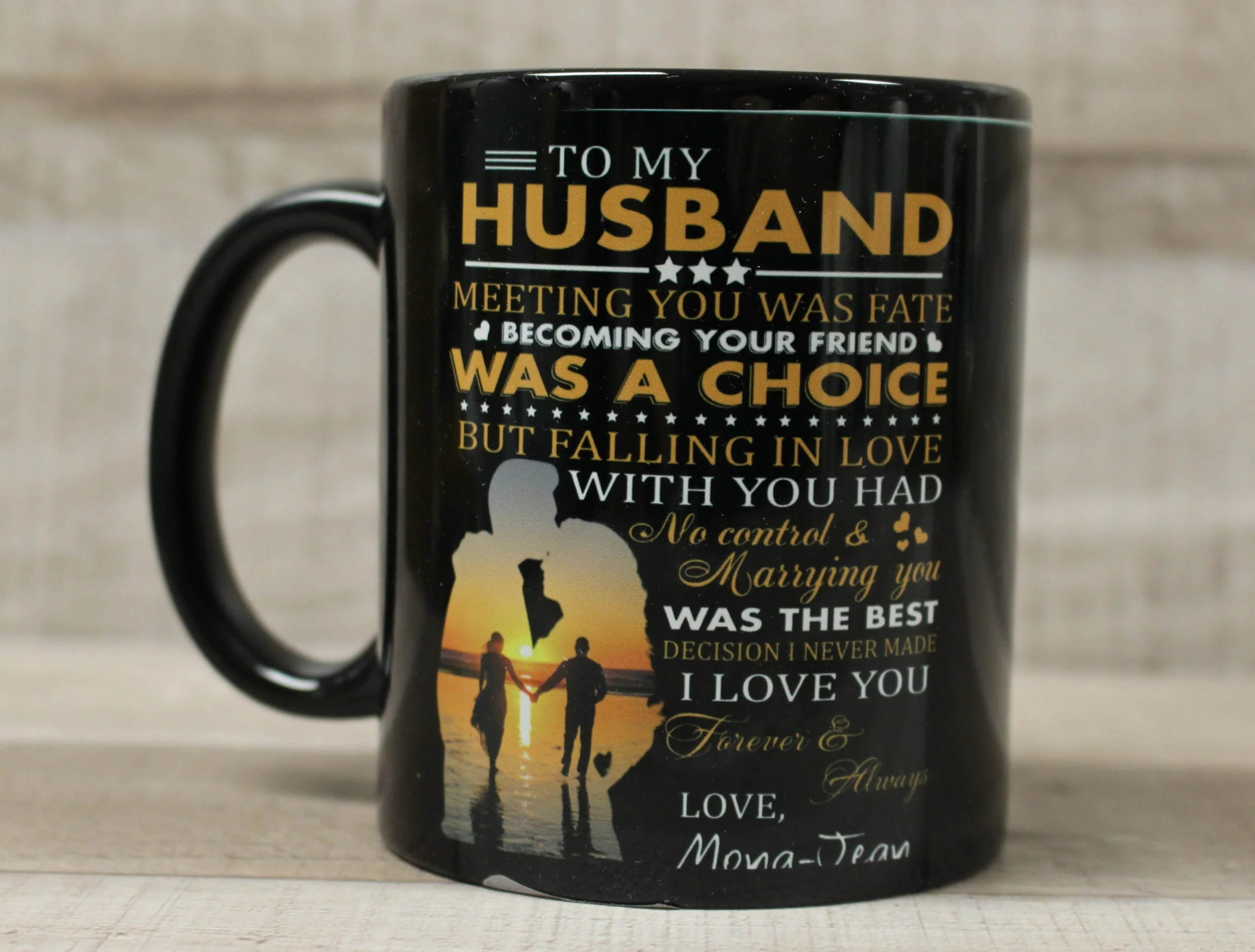 To My Husband, Meeting You Was Fate Coffee Cup Mug - Wife Rainbow Love - New - Image 4