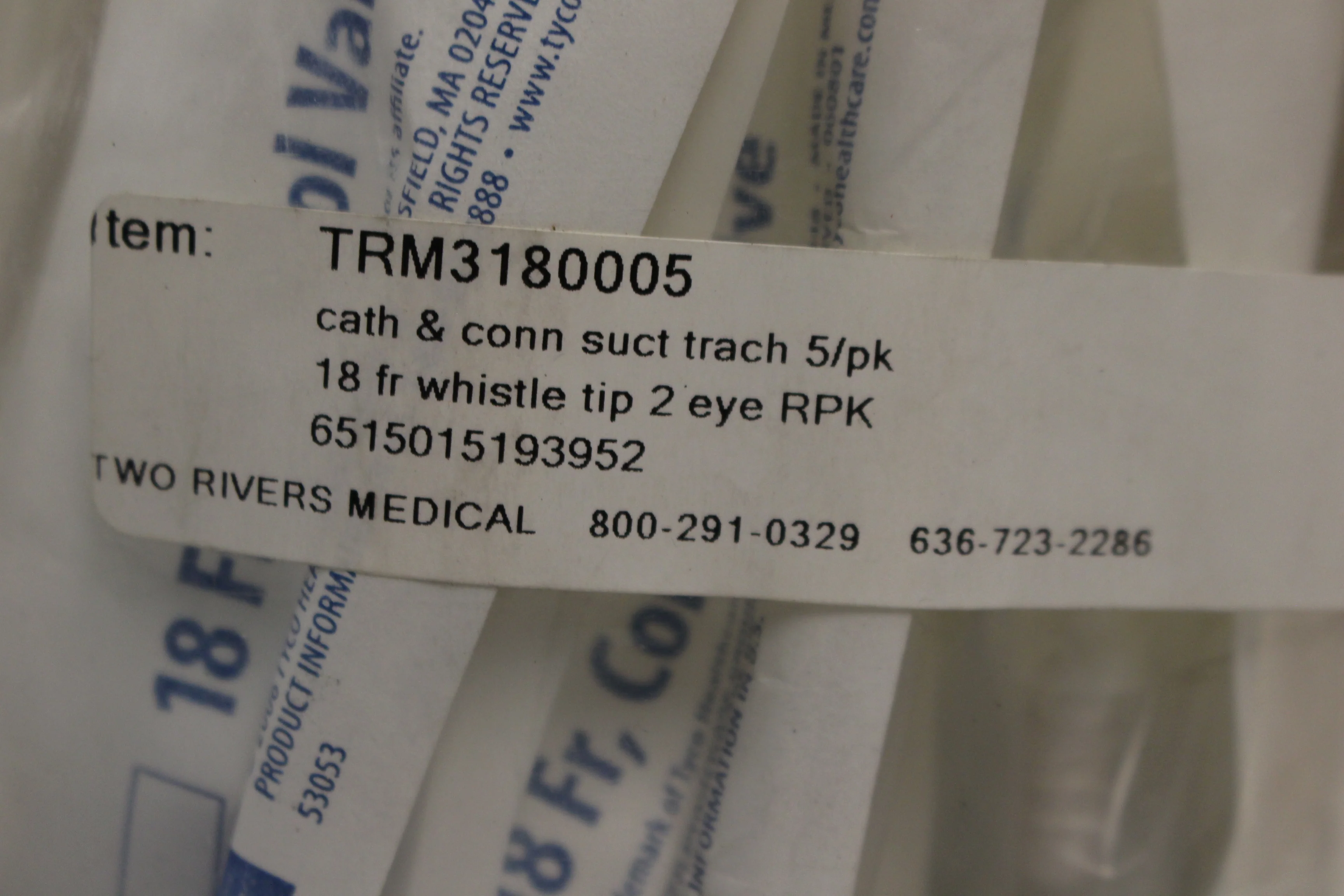 Tracheal Suction Catheter And Connector - TRM3180005 - 5 Pack - New Expired - Image 3