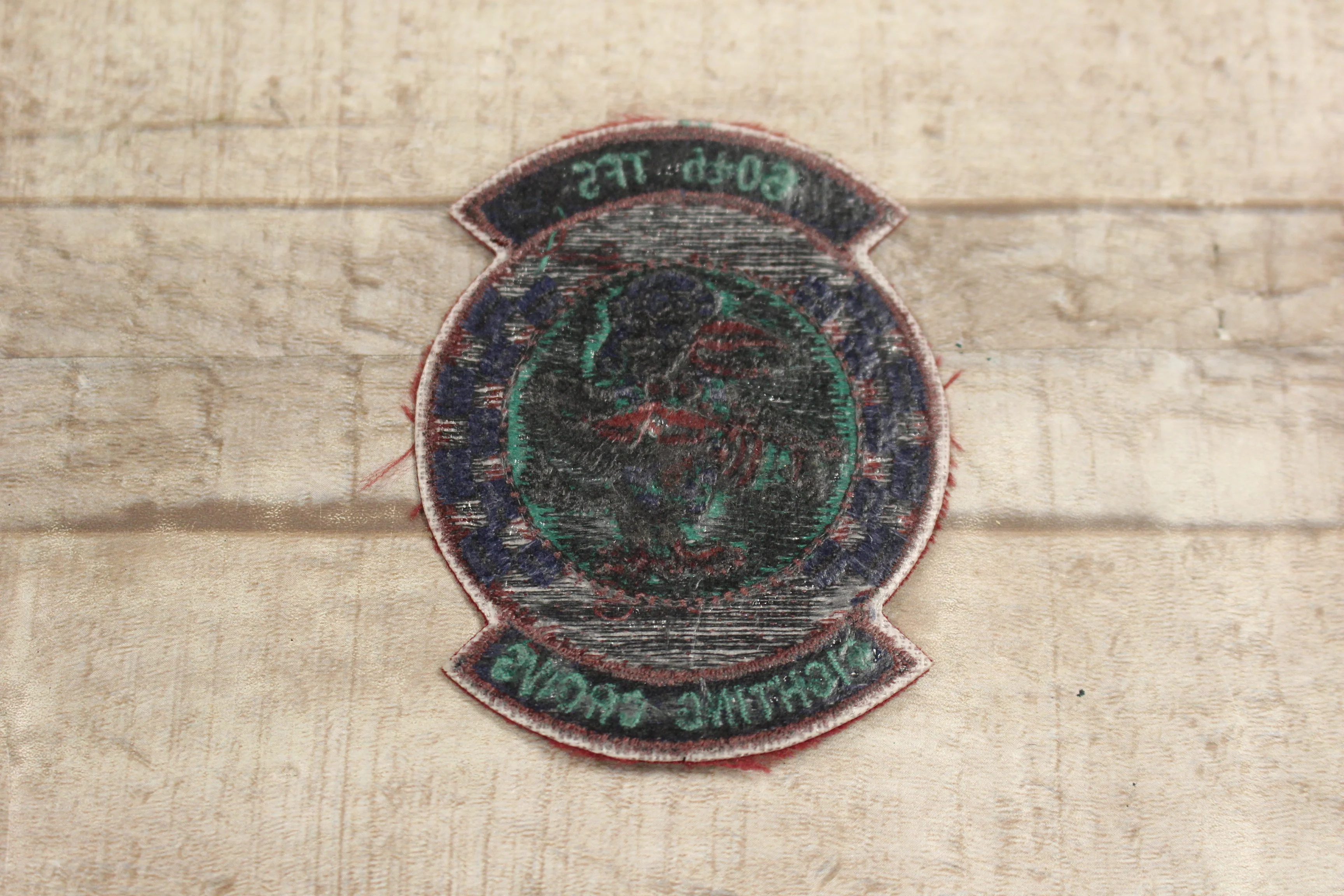 U.S. Air Force 60th TFS Fighting Crows Sew On Patch -Used - Image 2