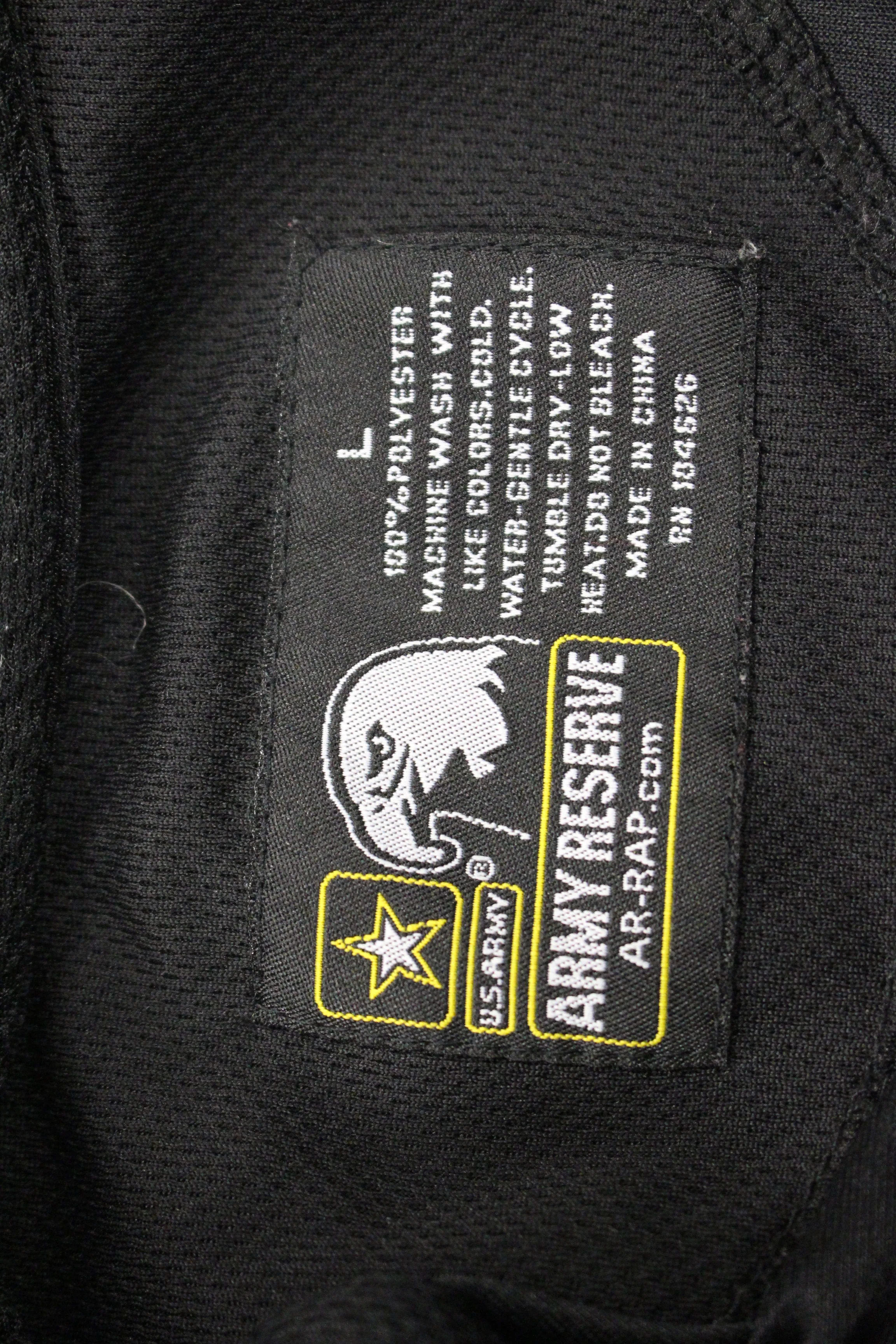 U.S. Army Reserve Black & Yellow Polo, Small - Image 4