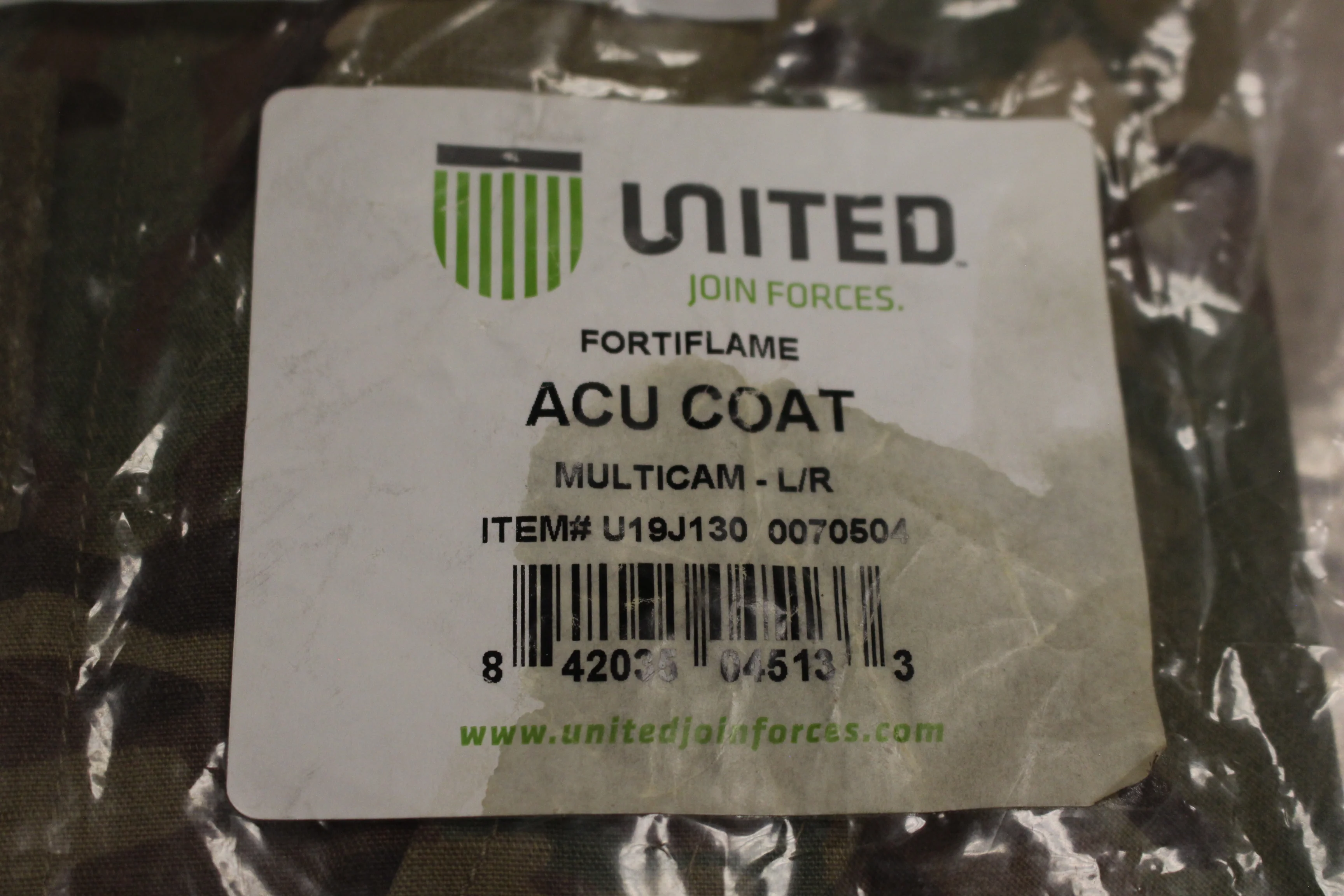 United Fortiflame Mutlticam ACU Coat - Size Large - New - Image 3
