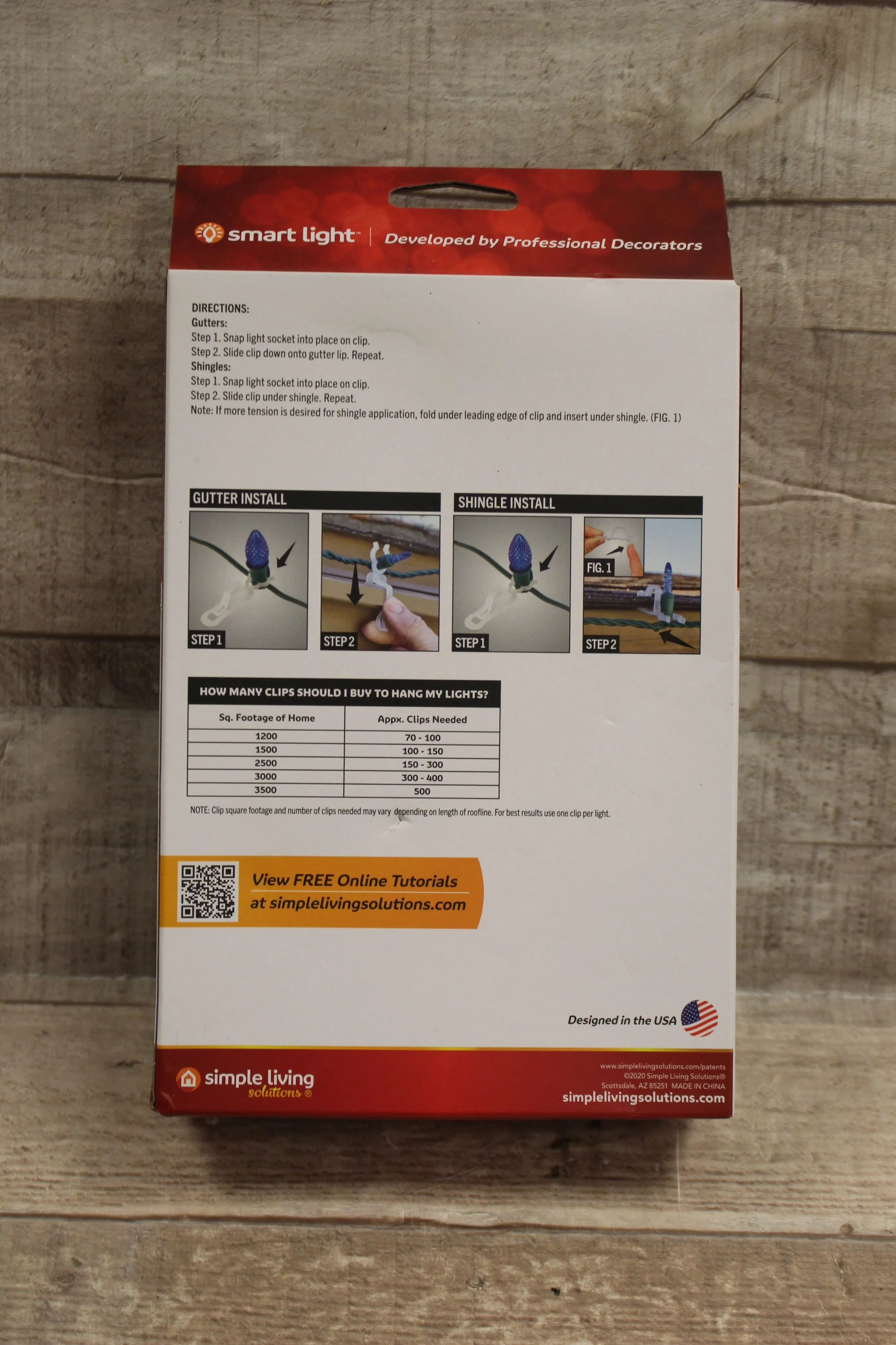 Universal Christmas Light Clips - 50 Clips - Works on Gutters, Shingles, & Tile - Image 2