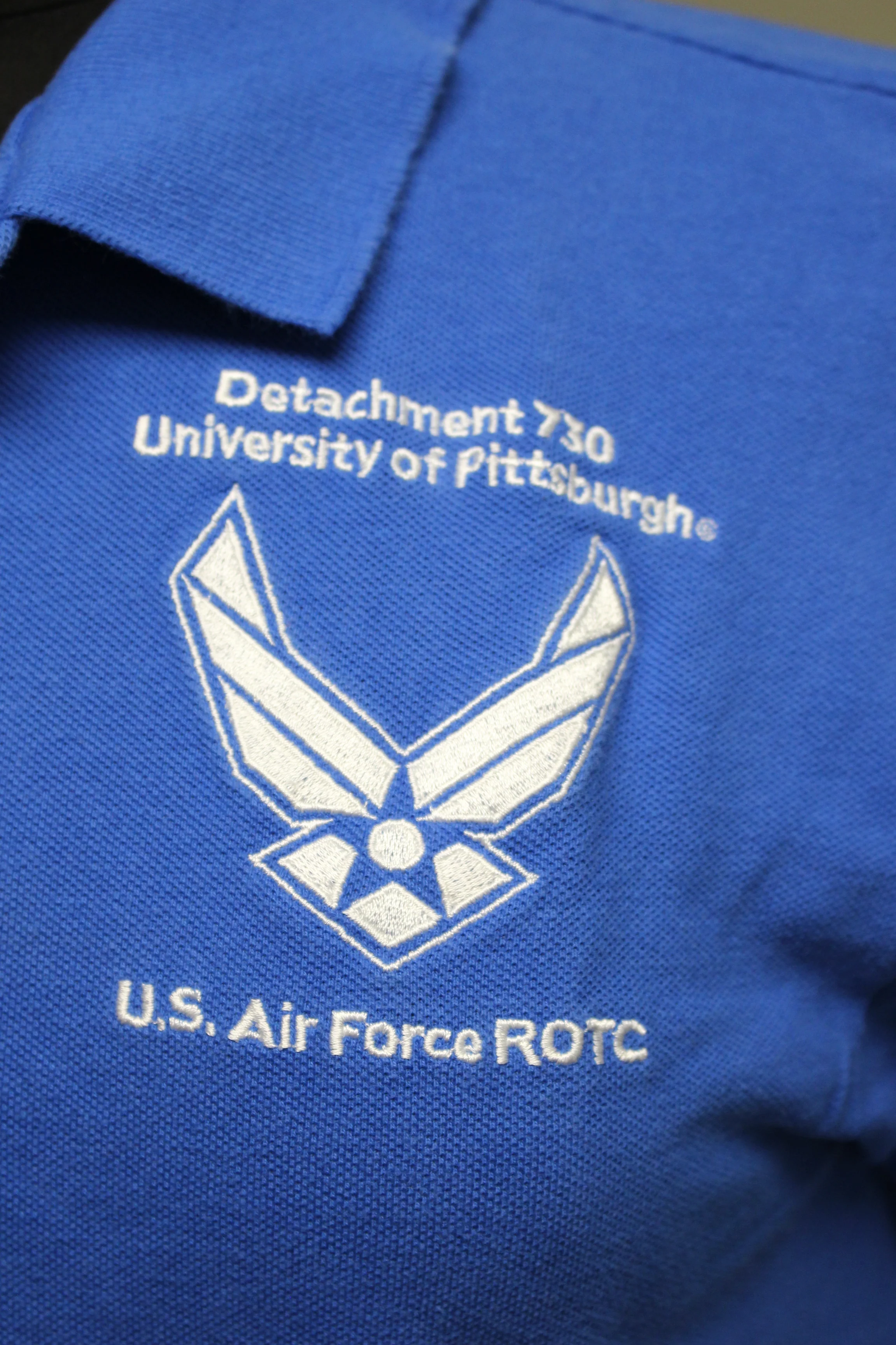 University of Pittsburgh US AF ROTC Polo Shirt, Small, Royal Blue - Image 4