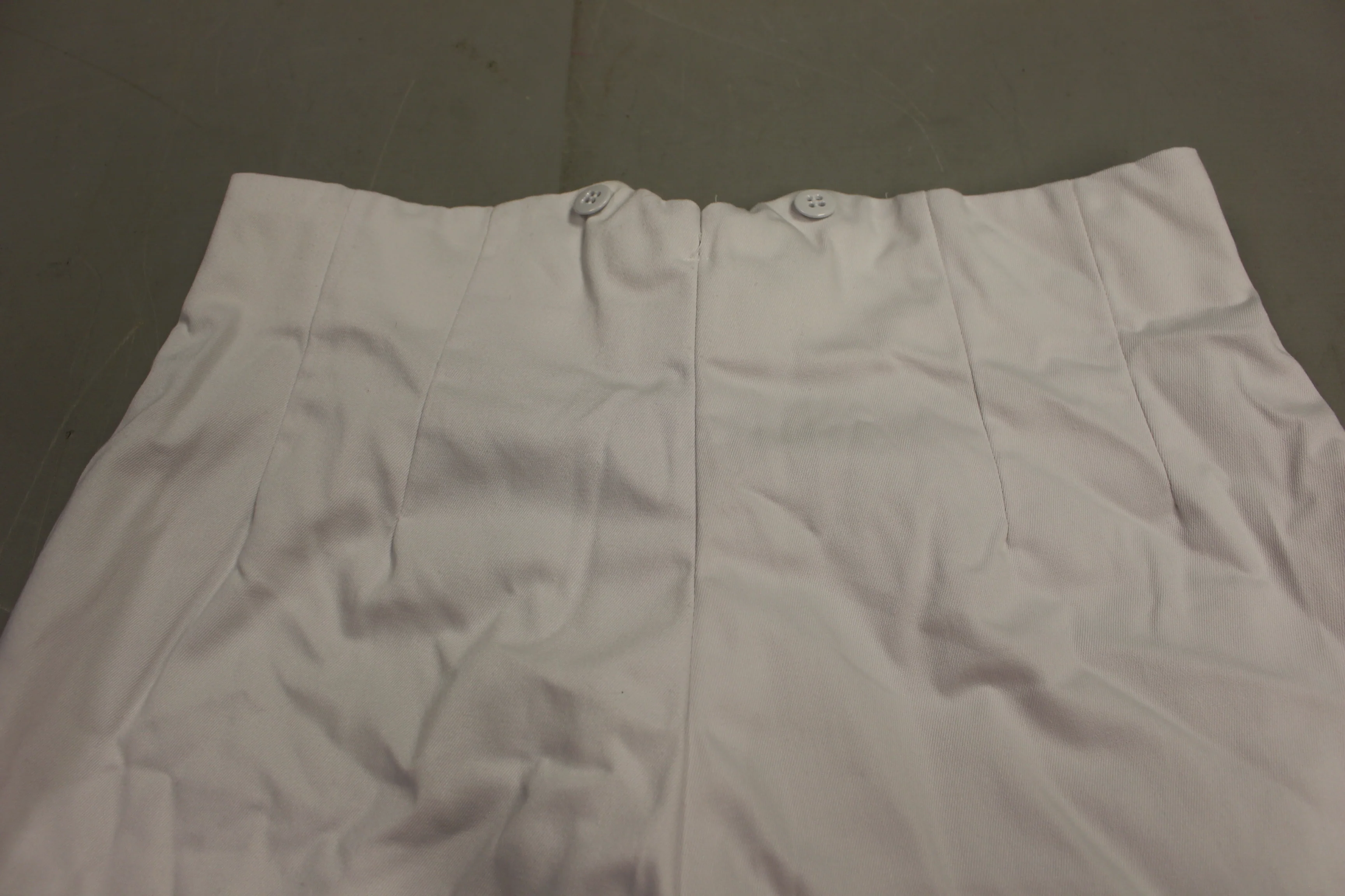 US Air Force Men's Cadet Parade Dress White Service Trousers - Size: 34R - Used - Image 3