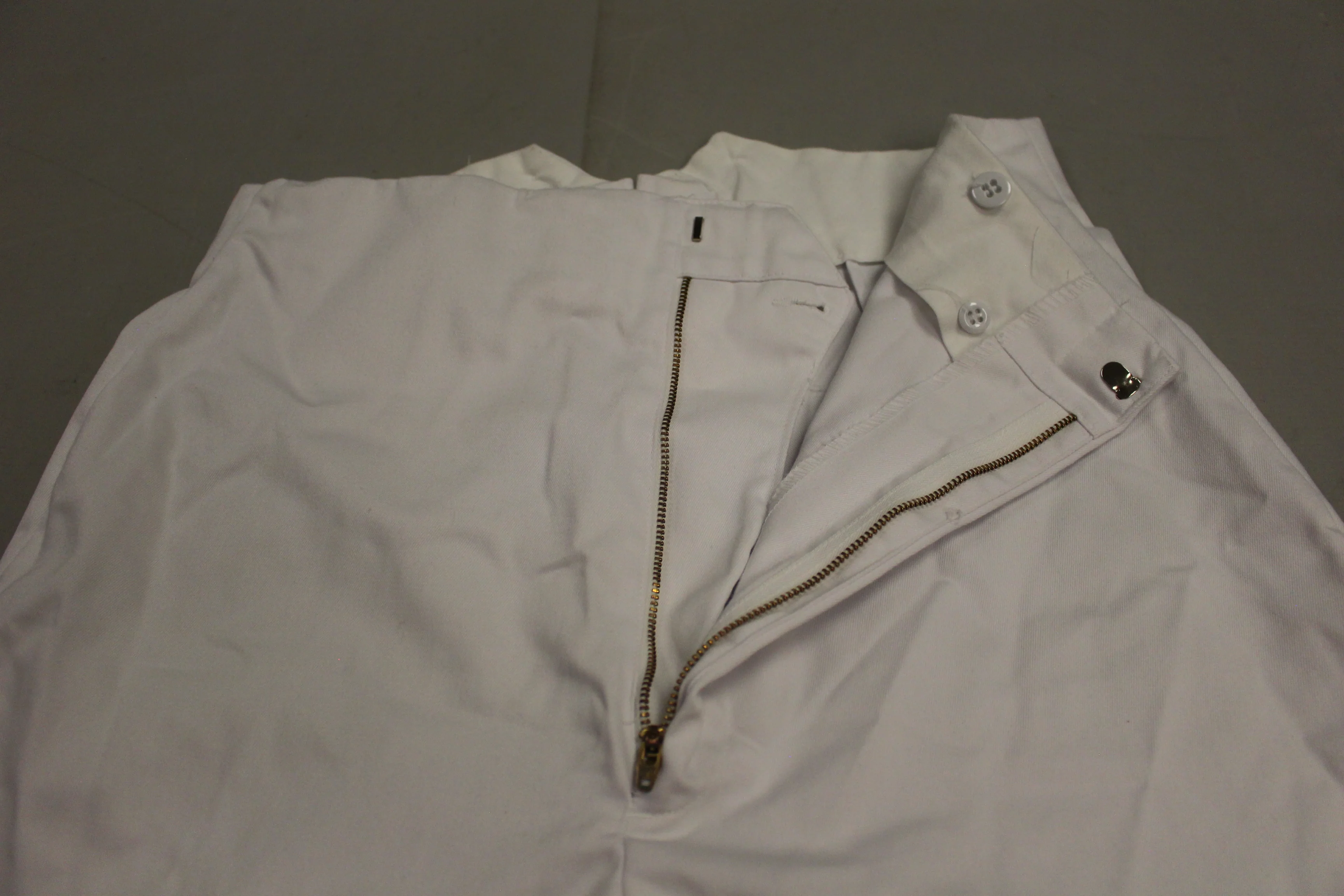 US Air Force Men's Cadet Parade Dress White Service Trousers - Size: 34R - Used - Image 6