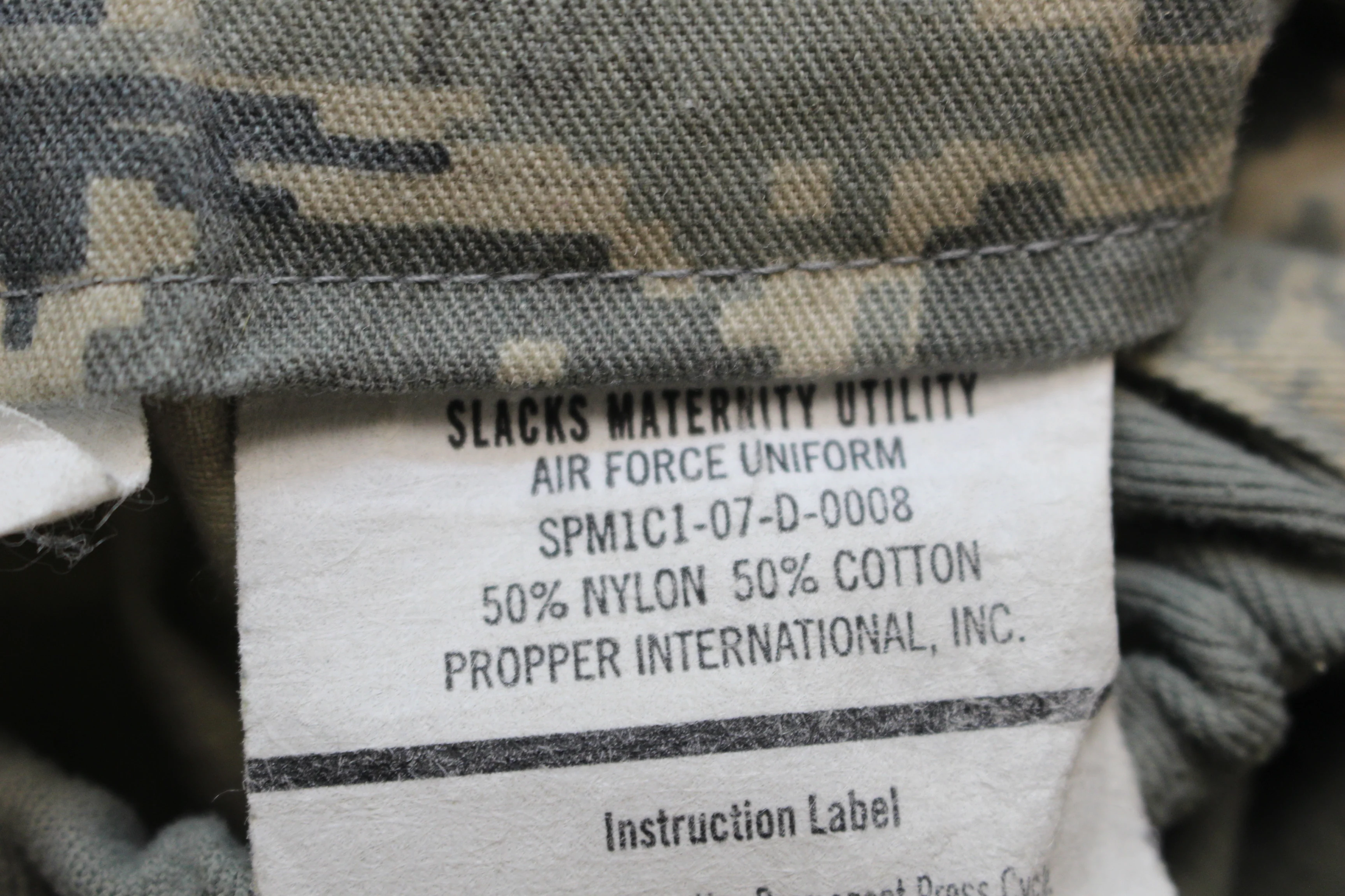 US Air Force Women's Maternity Utility Pants - 6L - 8410-01-538-8308 - Used - Image 4
