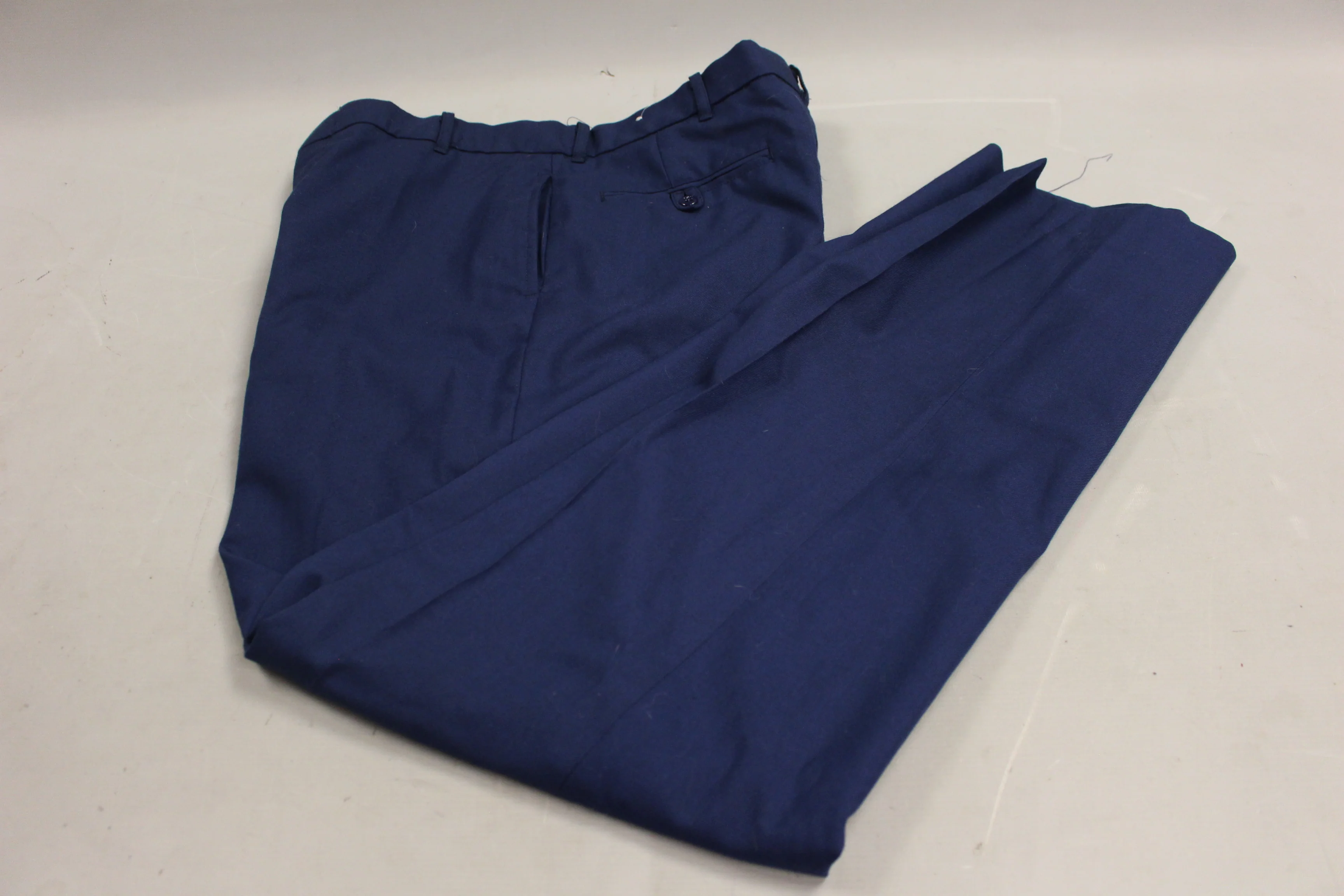 US Army Men's Tropical Poly Wool Trousers - Size: 35L-C - Used - Image 3