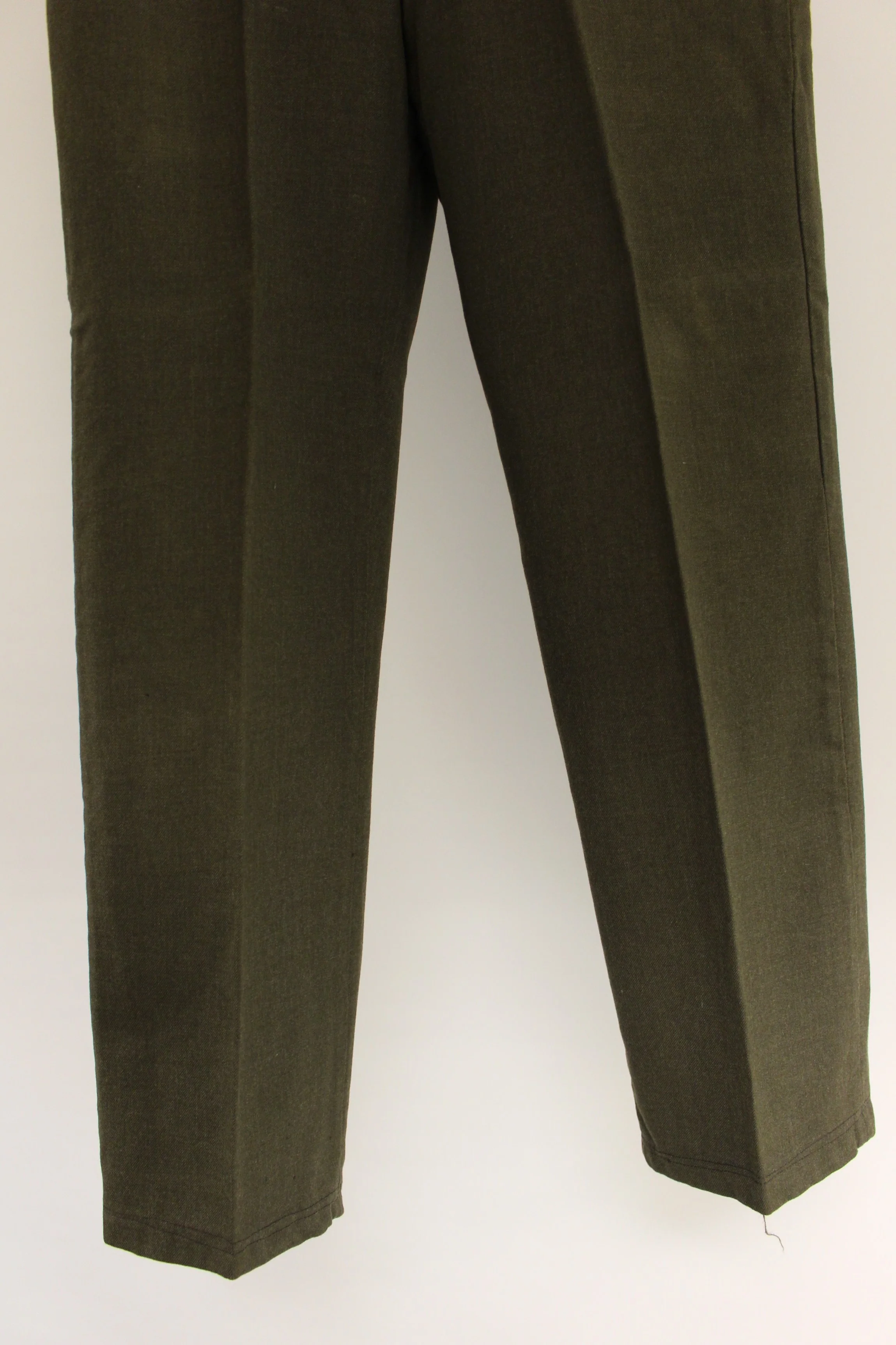 US Army Men's Wool Serge Green Trousers - 32S - 8405-00-082-2769 - Used - Image 3