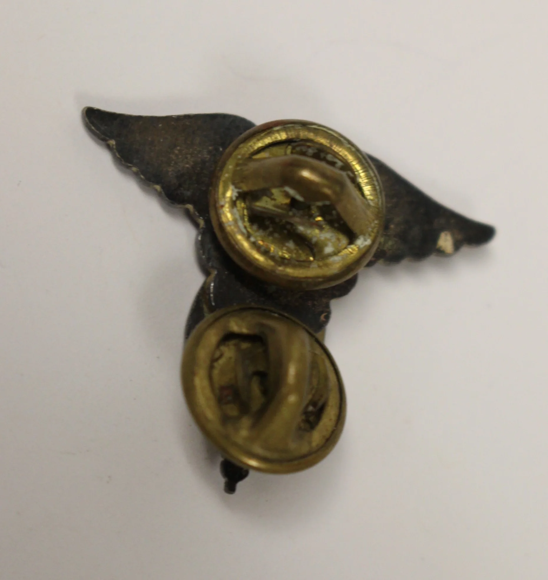 US Army Officer Collar Device - Medical Service - Oxidized - Used - Image 2