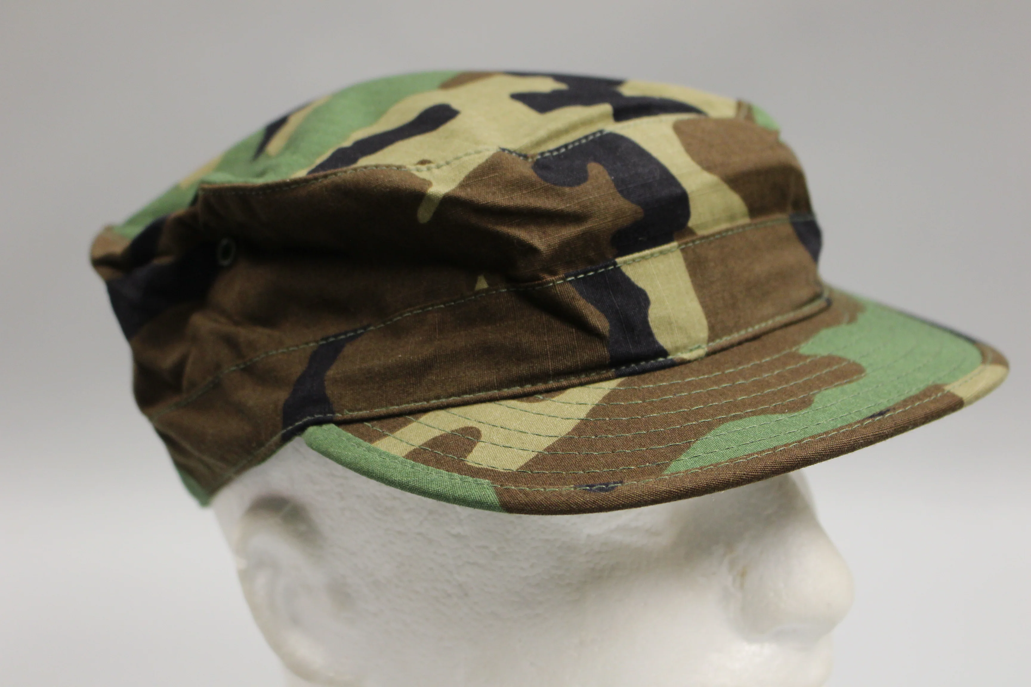 US Army Woodland Field Cap / Hat W/ Ear Flaps - 6-3/4 - 8415-01-084-1684 - New