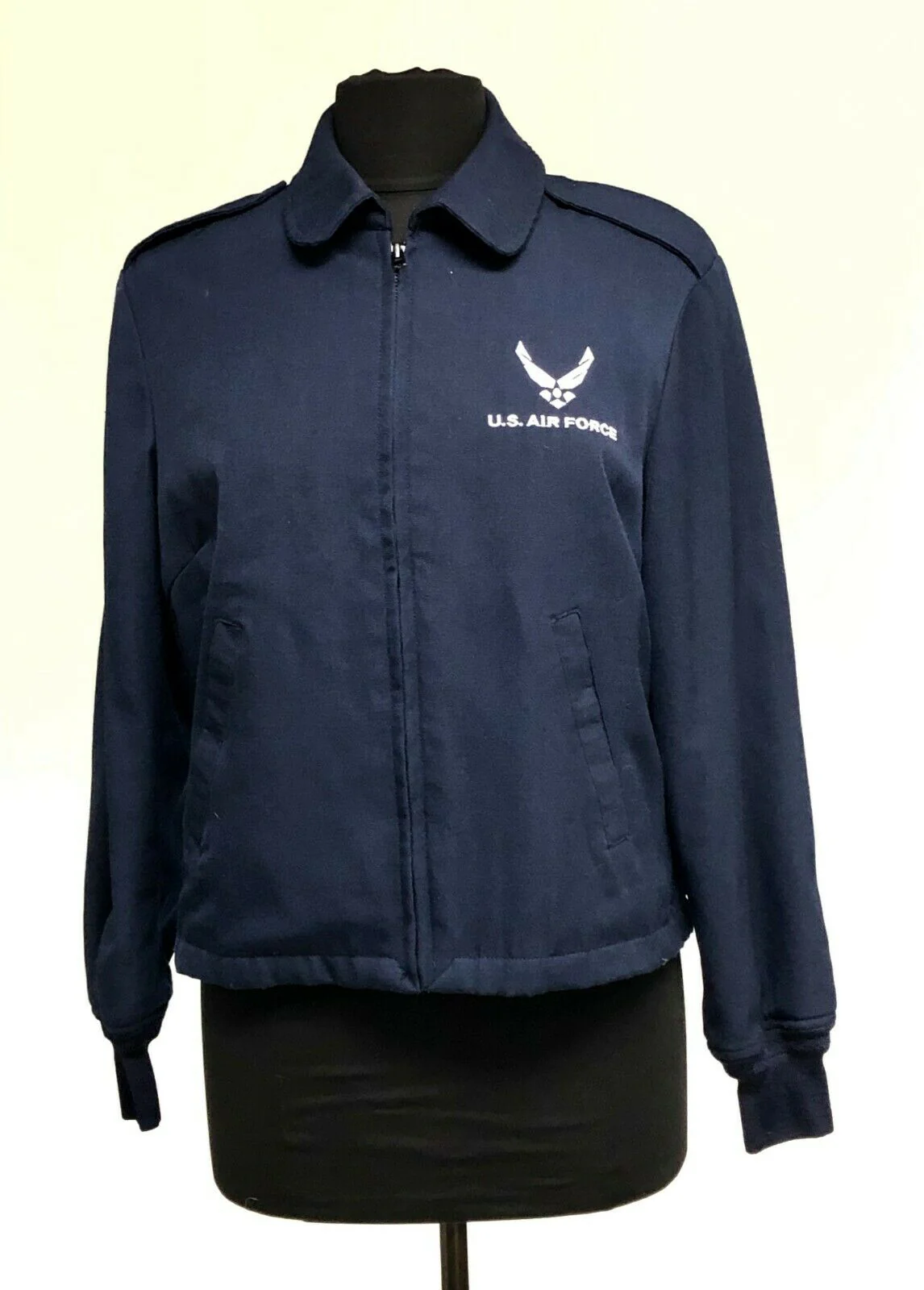 US DSCP AF Air Force Men's Blue Lightweight Jacket with Logo - 44L - Used