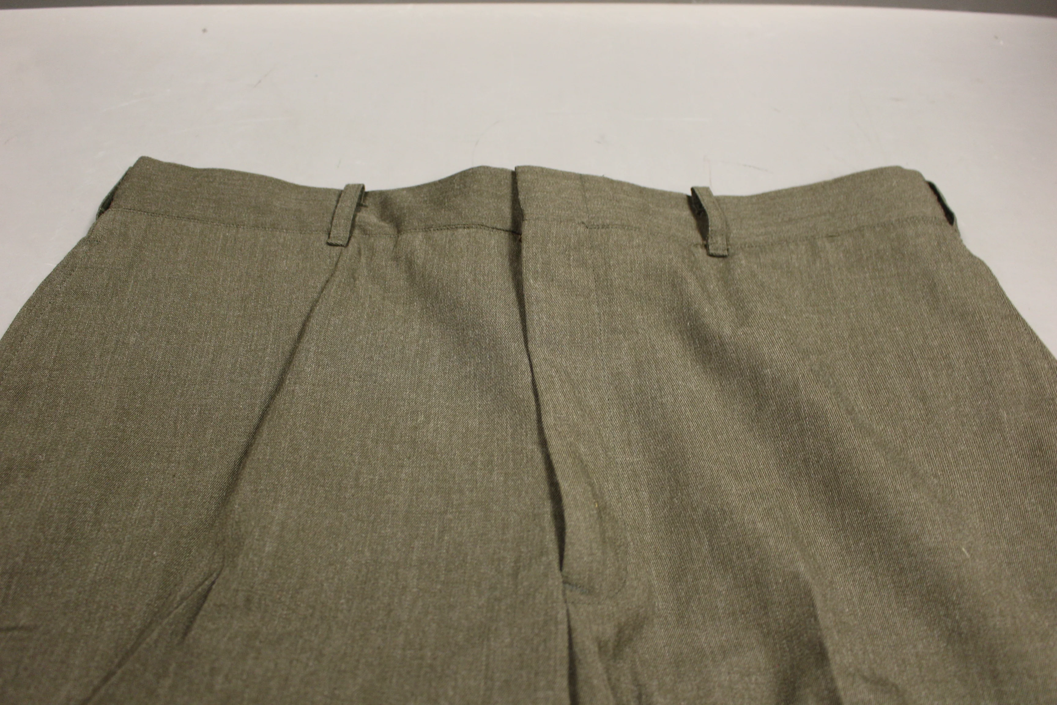 US Marine Corps Men's Dress Green Pants / Trousers - Hemmed - Size: 30L - Used - Image 2
