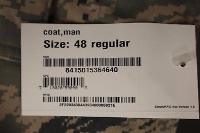US Military Air Force Man's Utility Coat - Size: 48R -8415-01-536-4640 - NEW! - Image 4