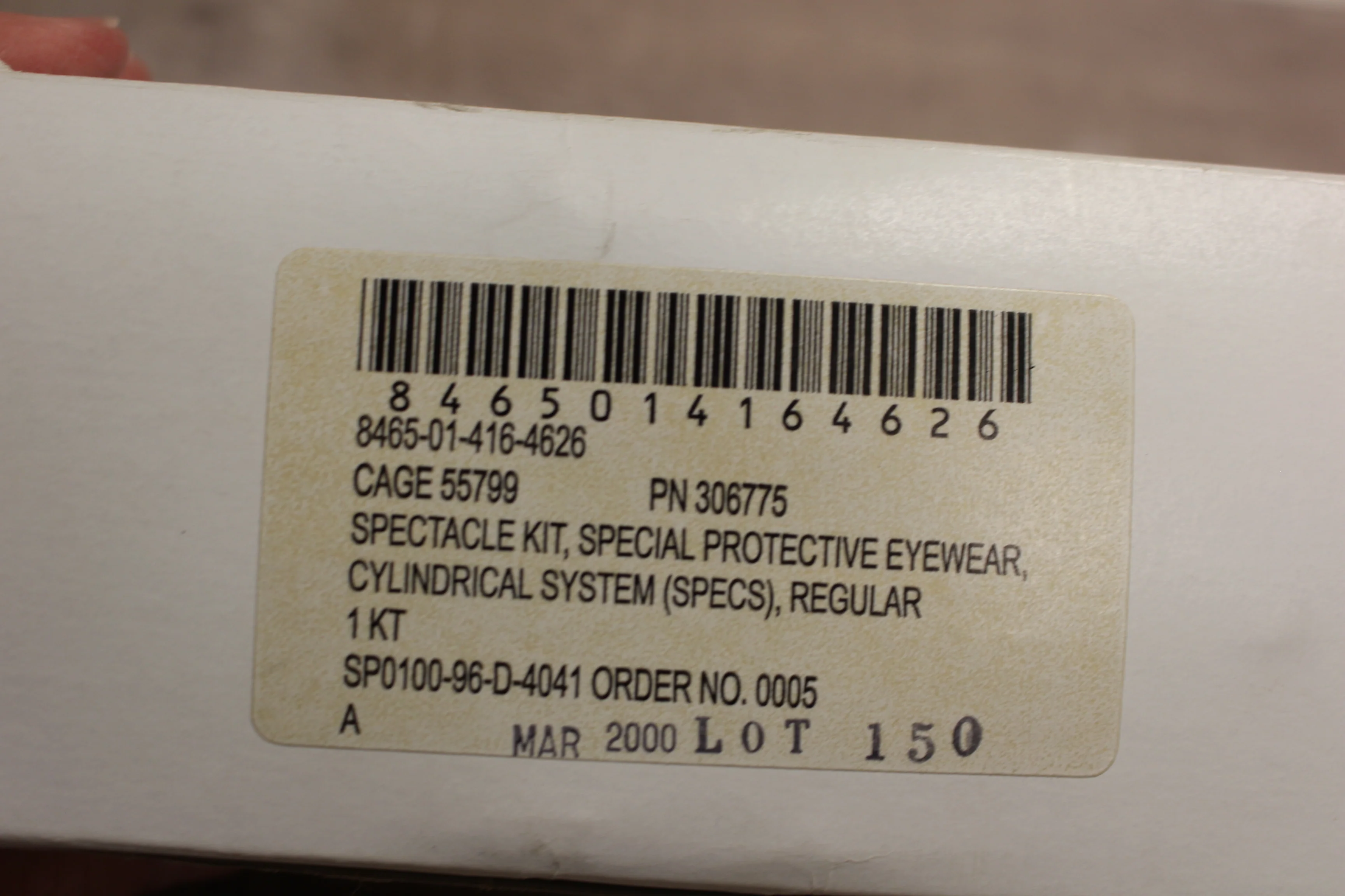 US Military Army Spectacle Kit - 8465-01-416-4626 - PN 306775 - New - Image 4