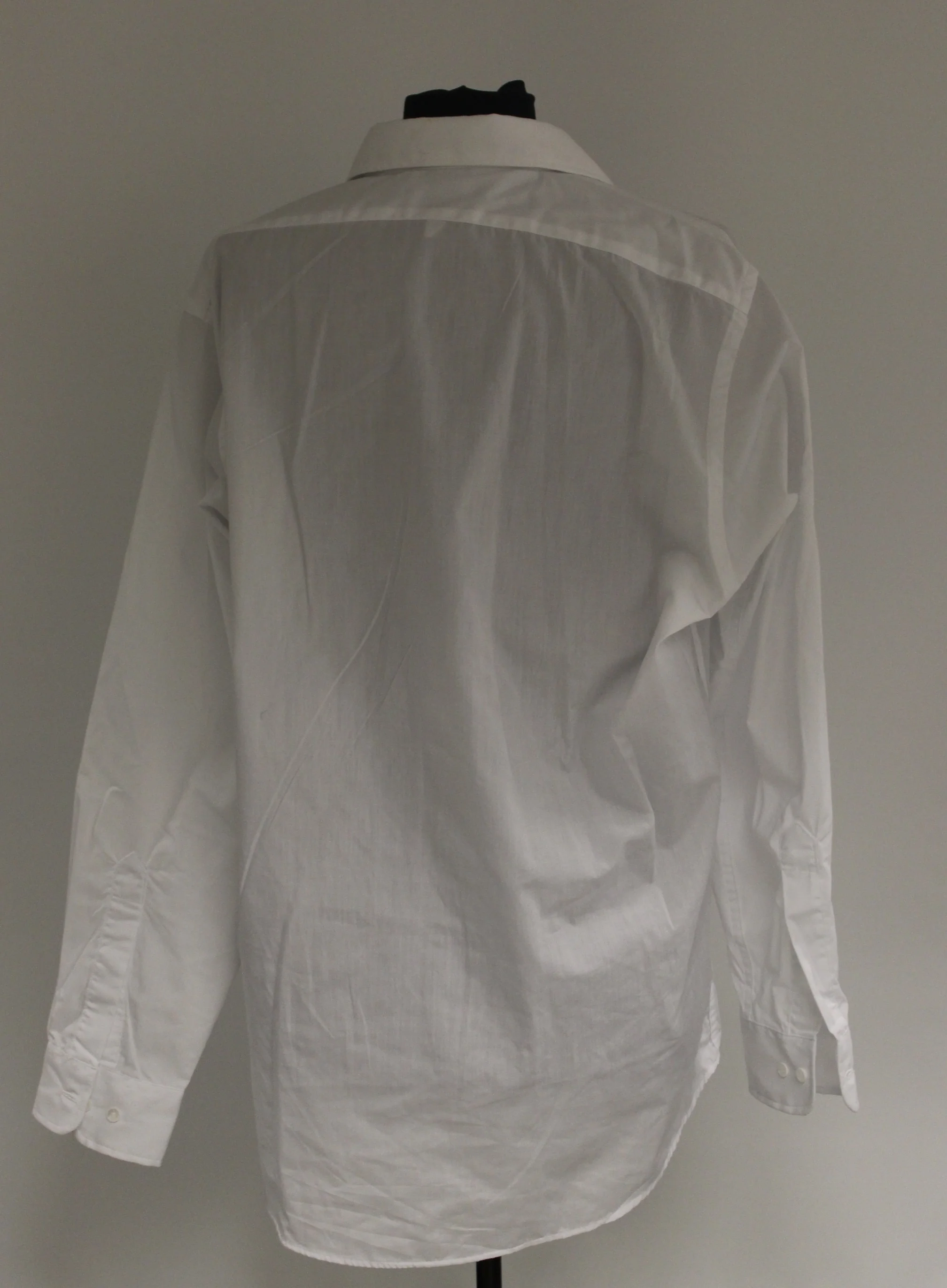 US Military Darwood White Long Sleeve Dress Shirt - Size: 15.5 x 34/35 - Used - Image 3