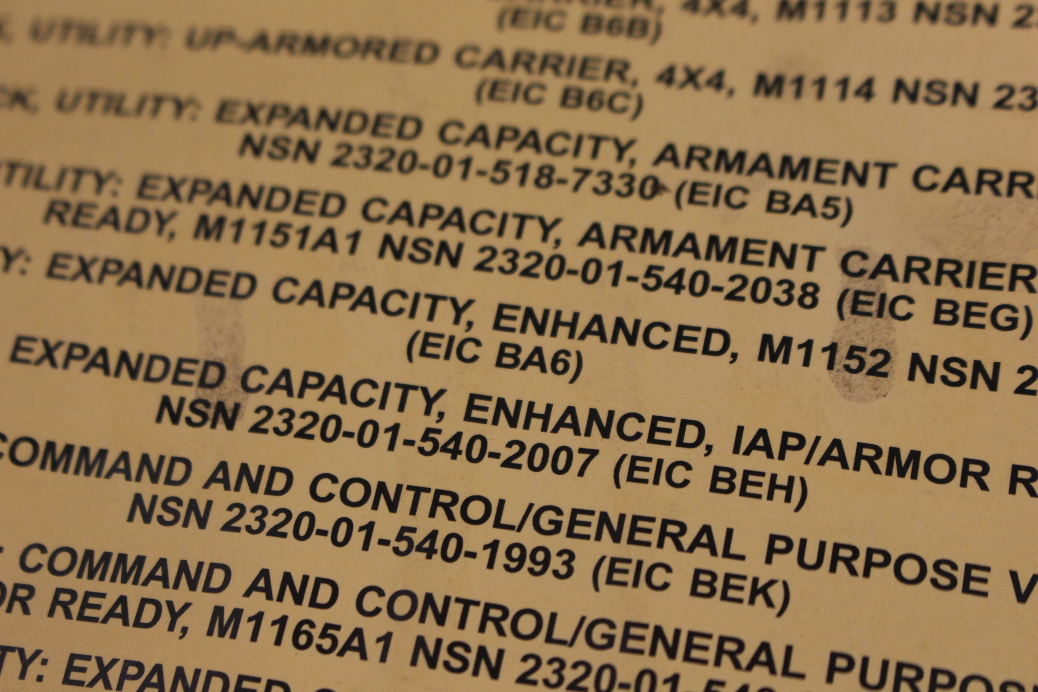 US Military Hand Receipt Covering End Item - 14 Sept 2012 - Used - Image 6