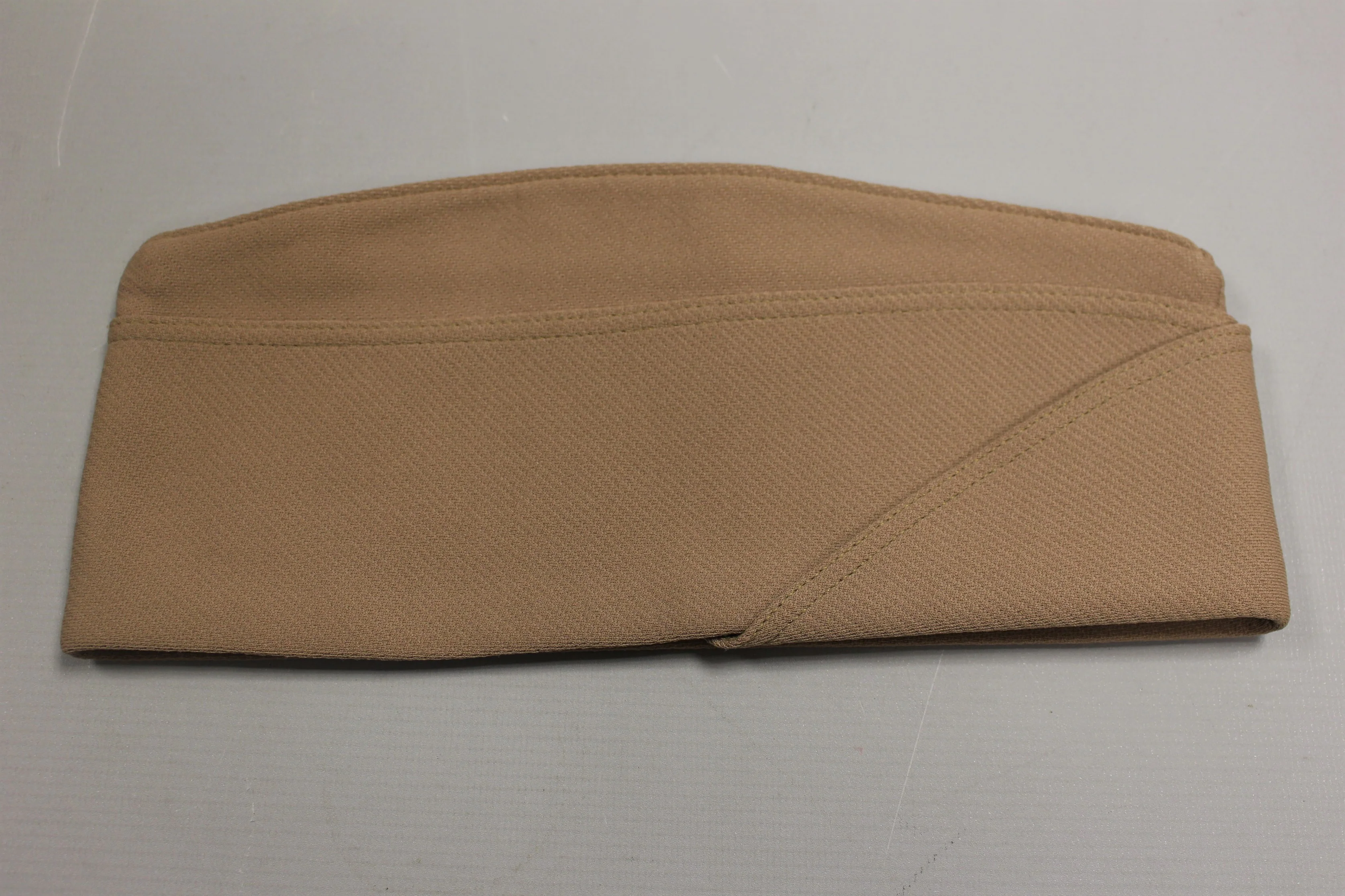 US Military Man's Tan Garrison Cap - Size 6-5/8 - Used
