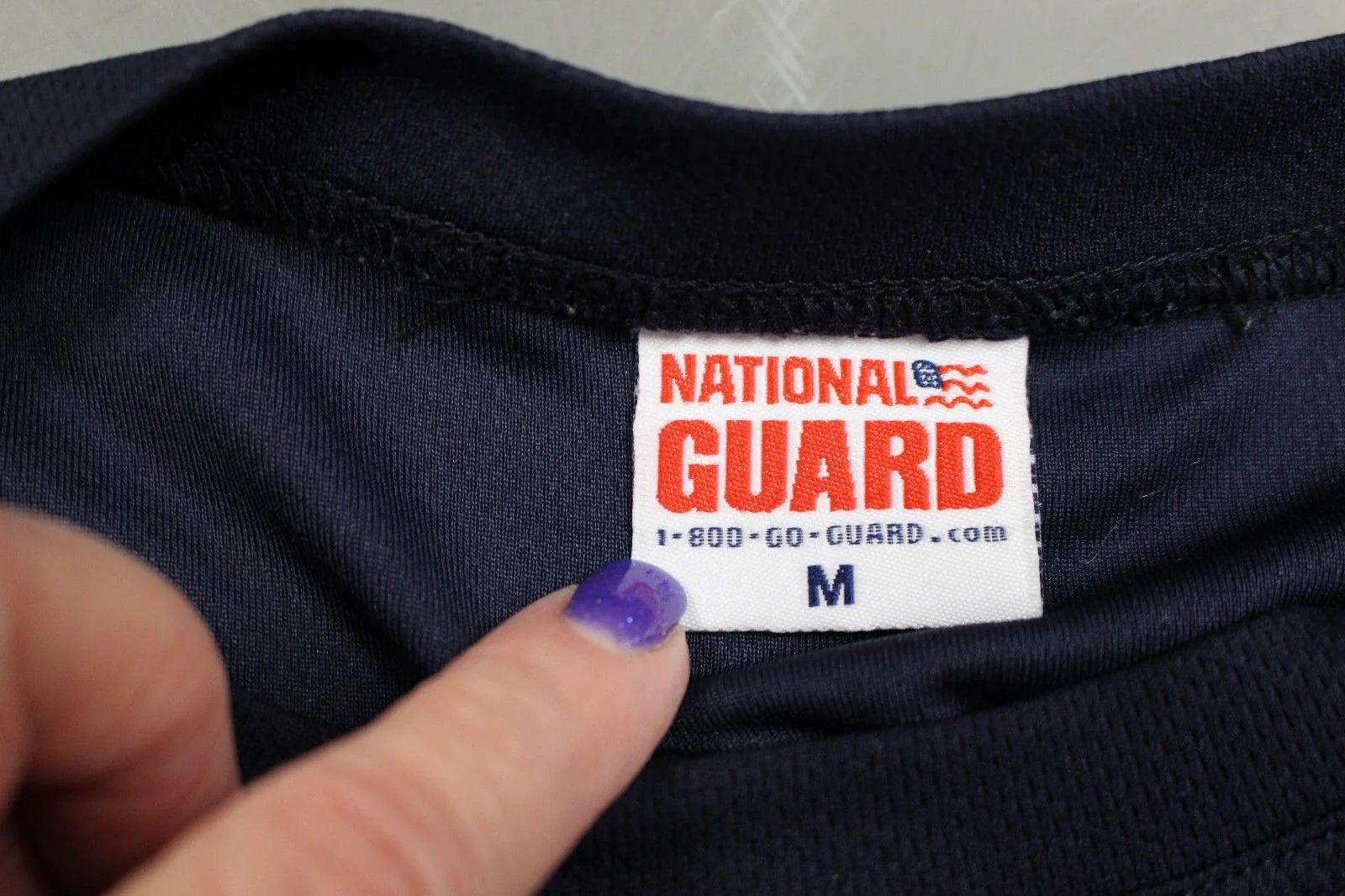 US National Guard Polyester T-Shirt, Medium - Image 4