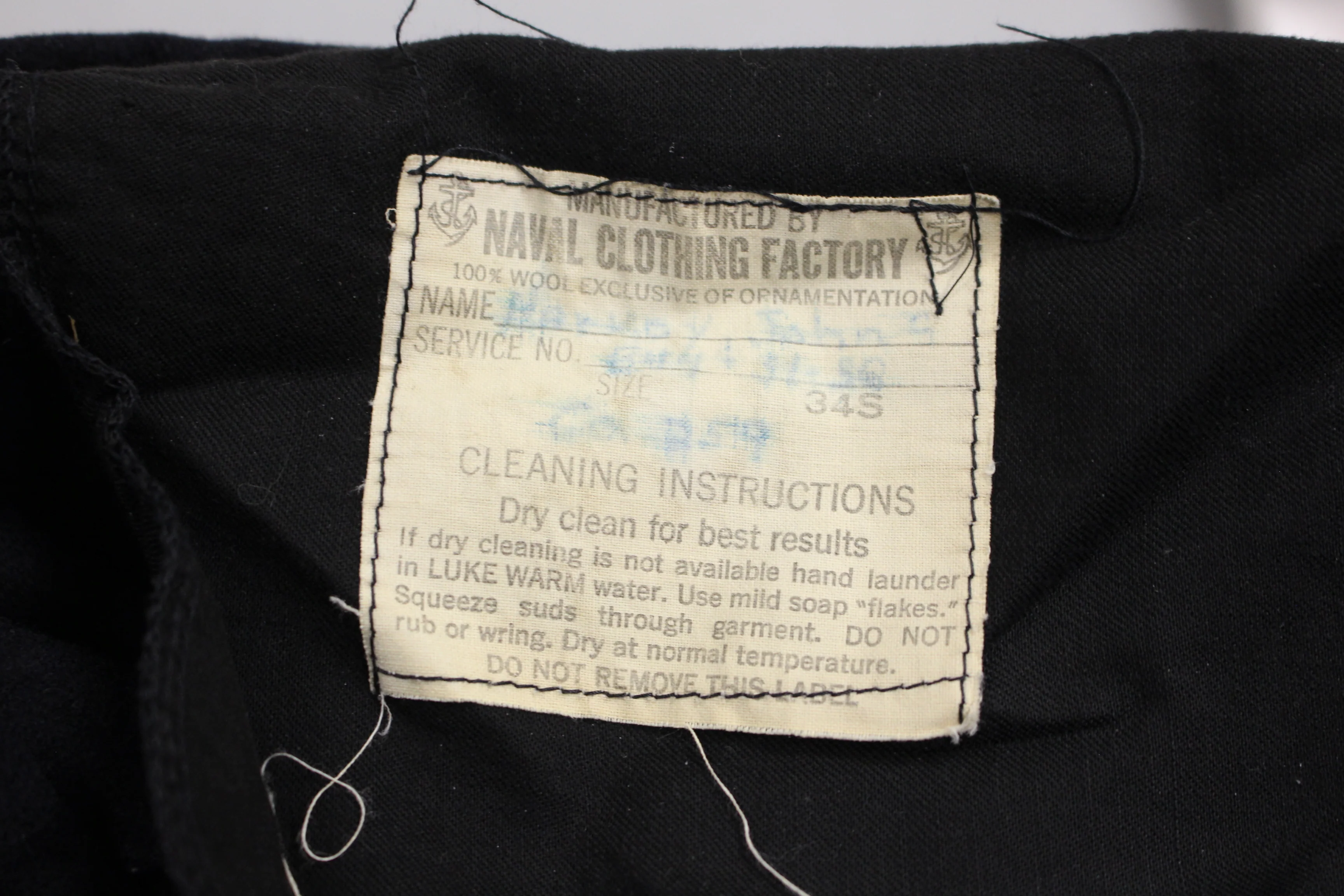 US Navy Dress Wool Trousers - Size 34 Short - Used - Image 2