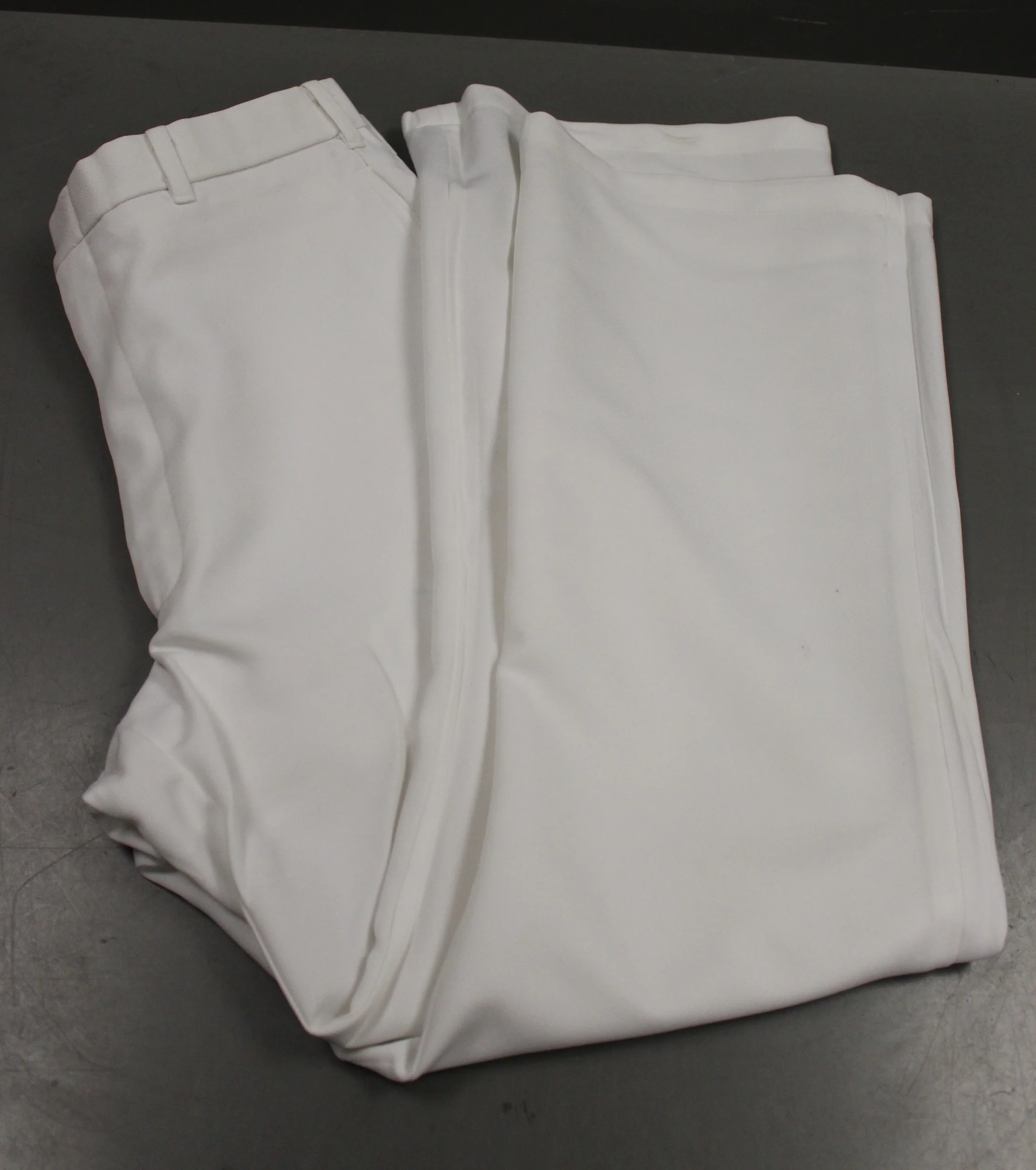 US Navy Men's White Service Dress Trousers - 35L - 8405-01-076-0749 - Used - Image 2