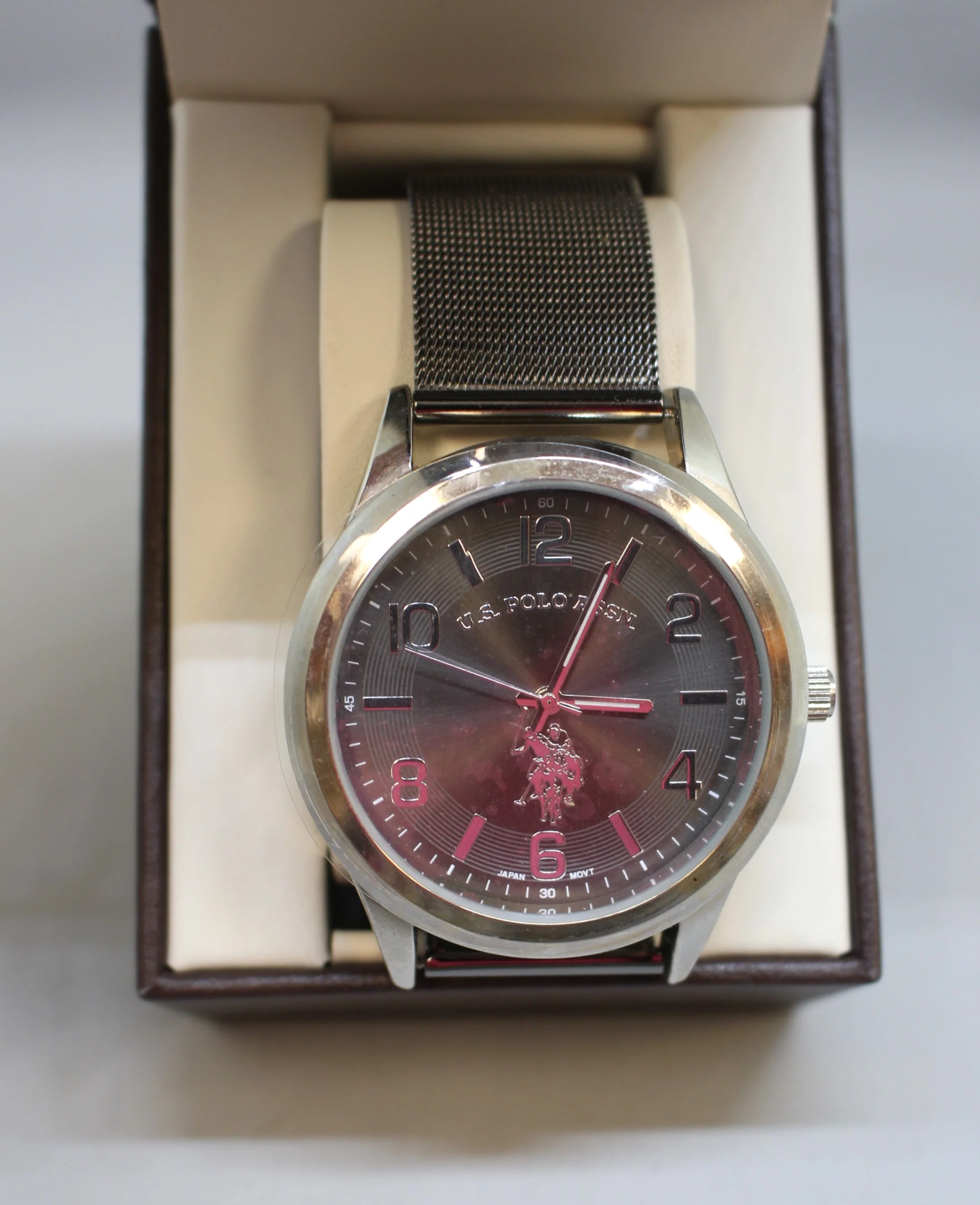 US Polo Association Accutime Watch - USC80392KL - Stainless Steel - New - Image 2