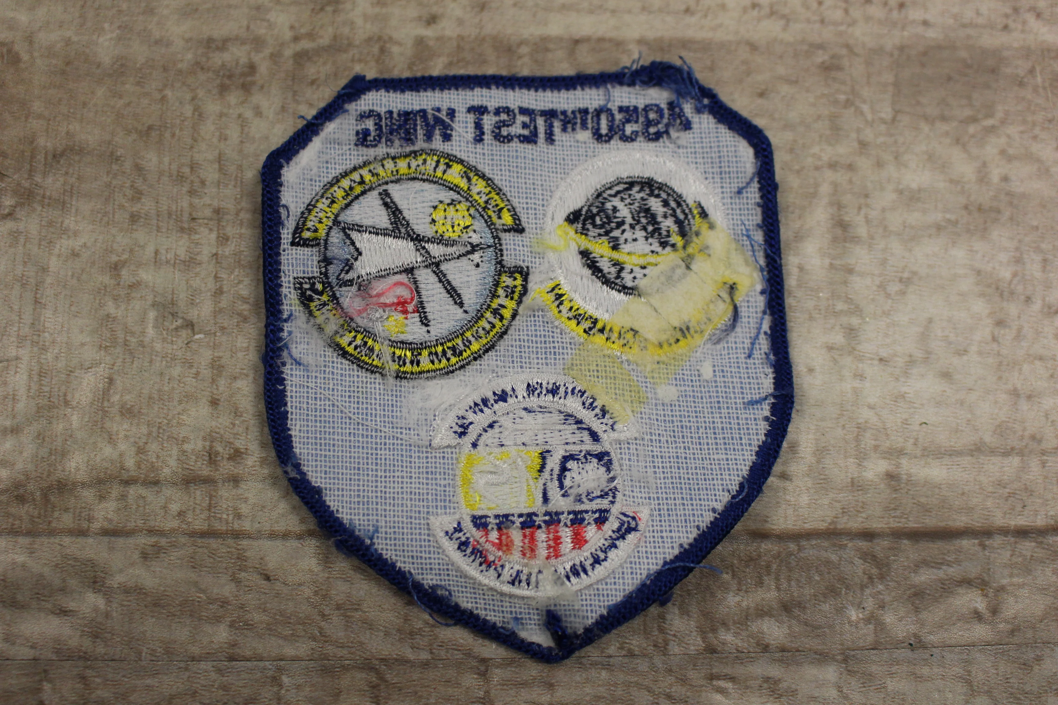 USAF 4950th Test Wing 4952nd 4953rd Test Squadron Sew On Patch -Used - Image 2