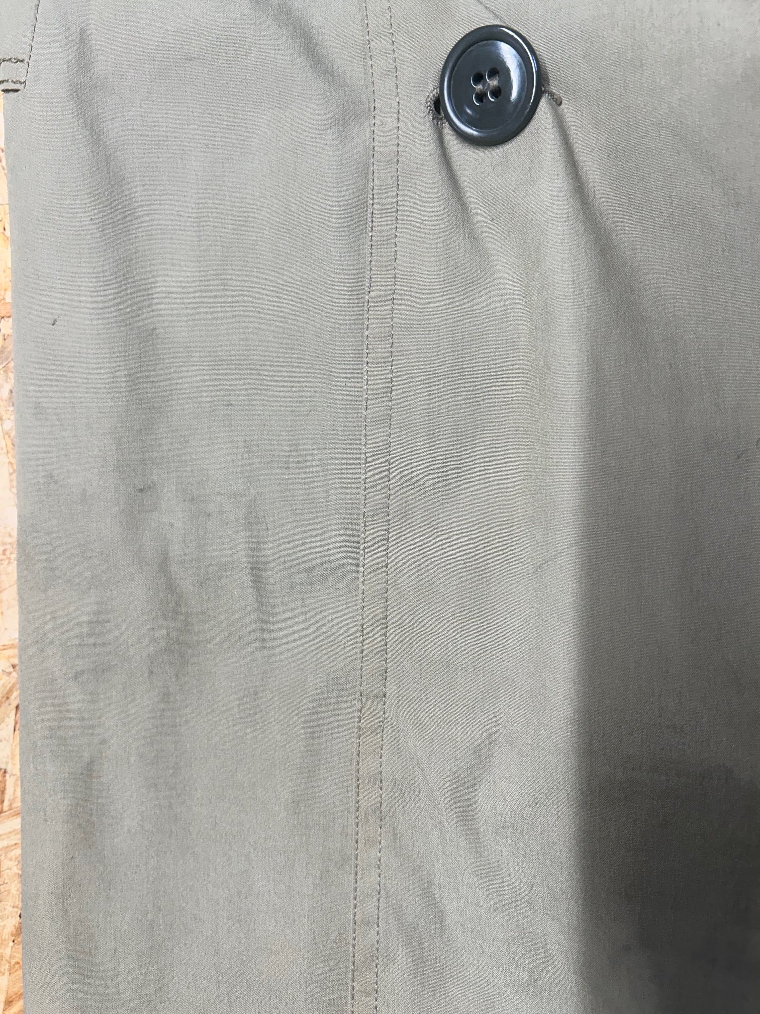 USMC Marine Men's All-Weather Pewter Trench Coat With Liner & Belt - 38 Regular - Image 6