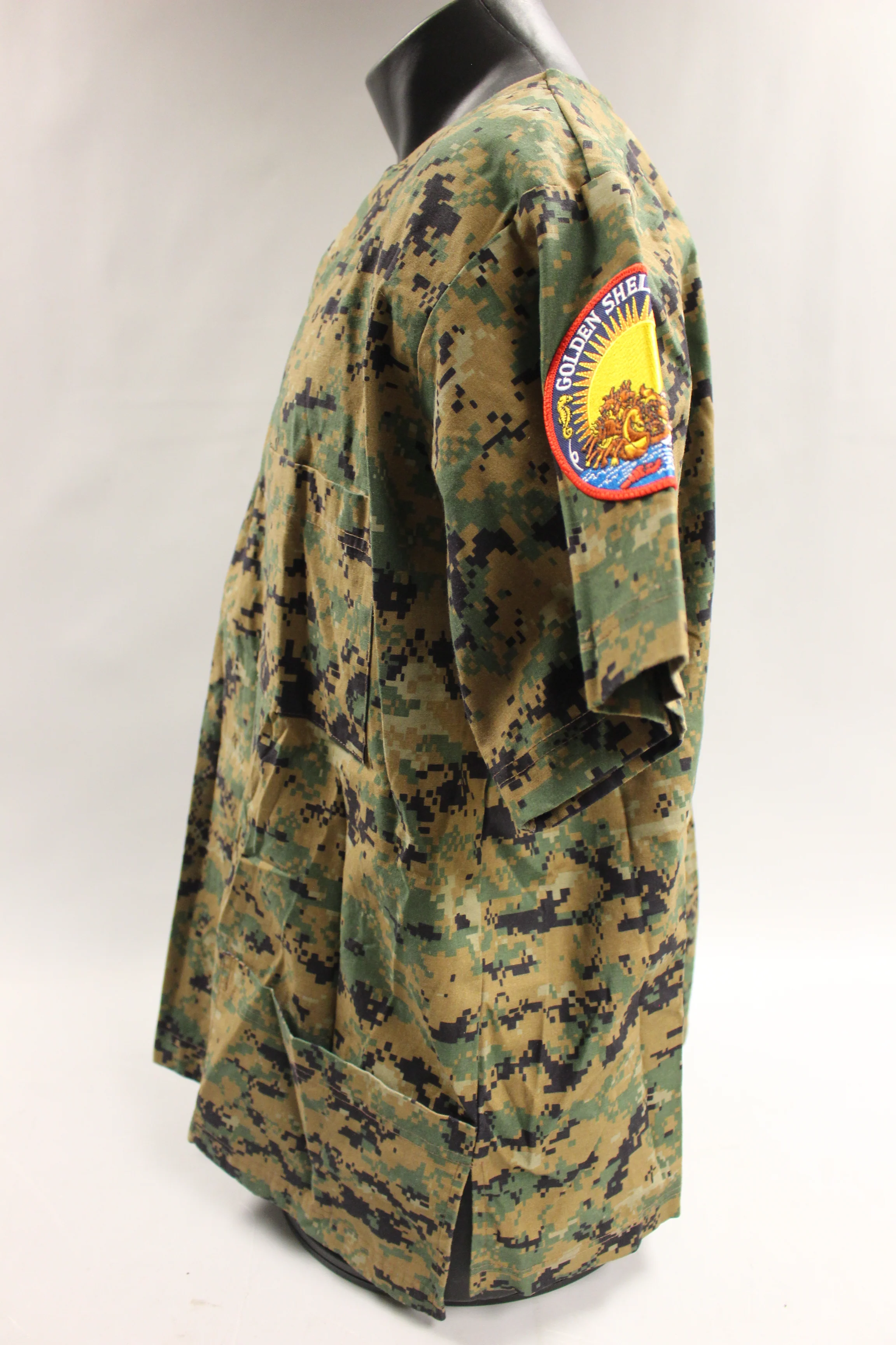 USN Green Marpat Vietnam Veteran Scrub With Golden Shellback Patch -Used - Image 2