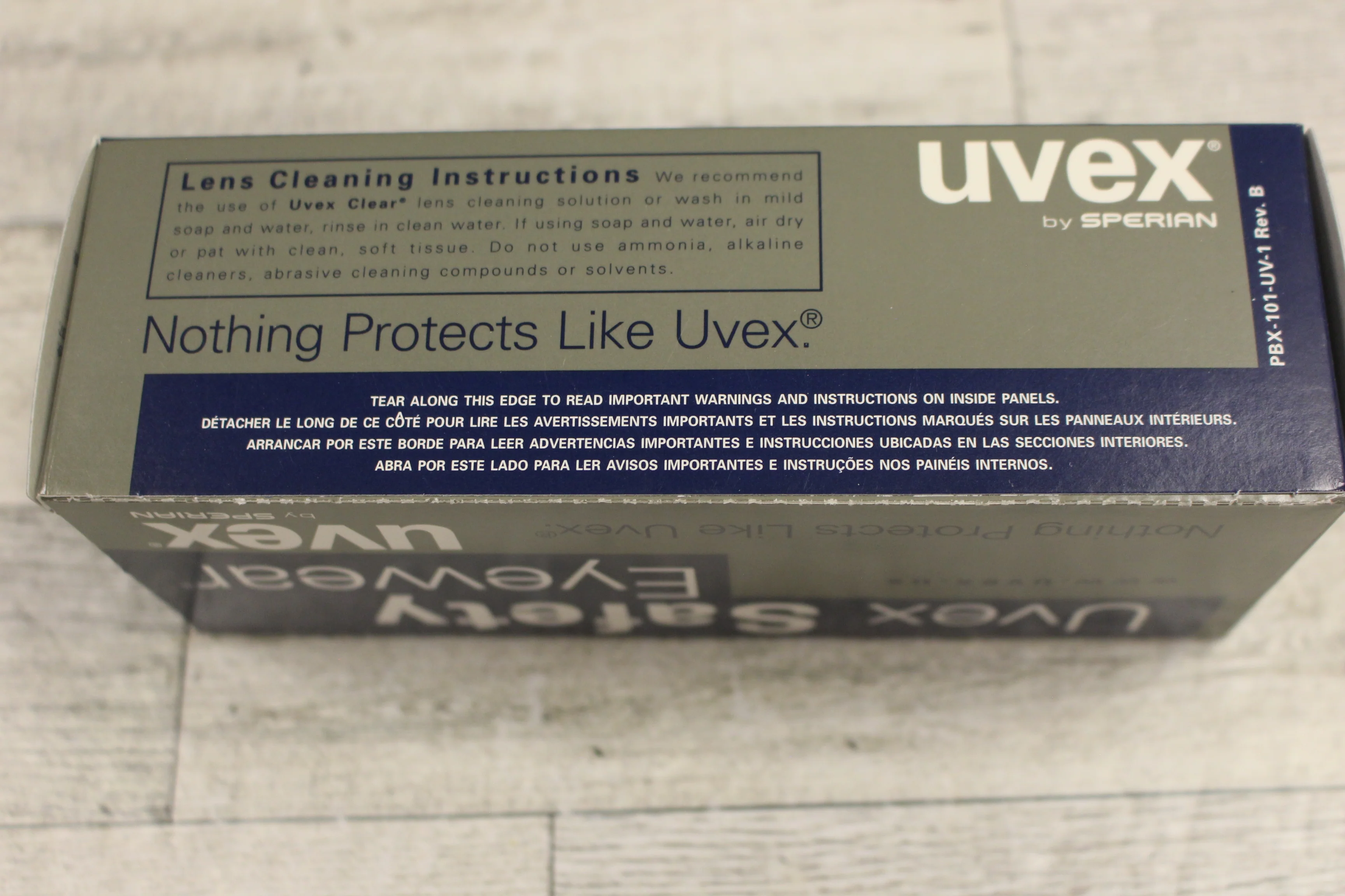 Uvex XC Genesis Safety Glasses W/ Black Frame & Gray Lens - S3301X - New - Image 3