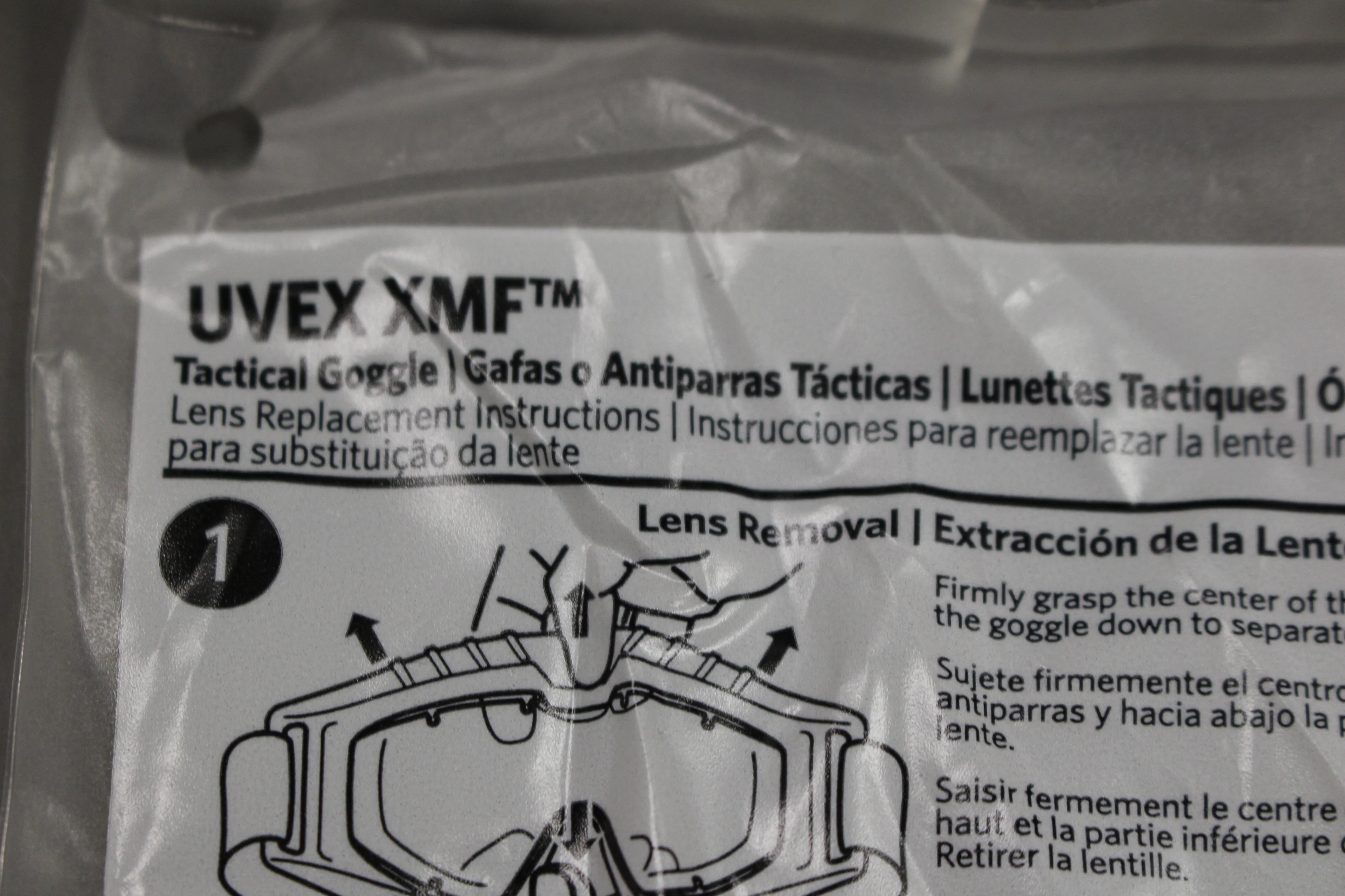 Uvex XMF Tactical Safety Googles Replacement Lens, Gray, 4240-01-632-6963, New - Image 4