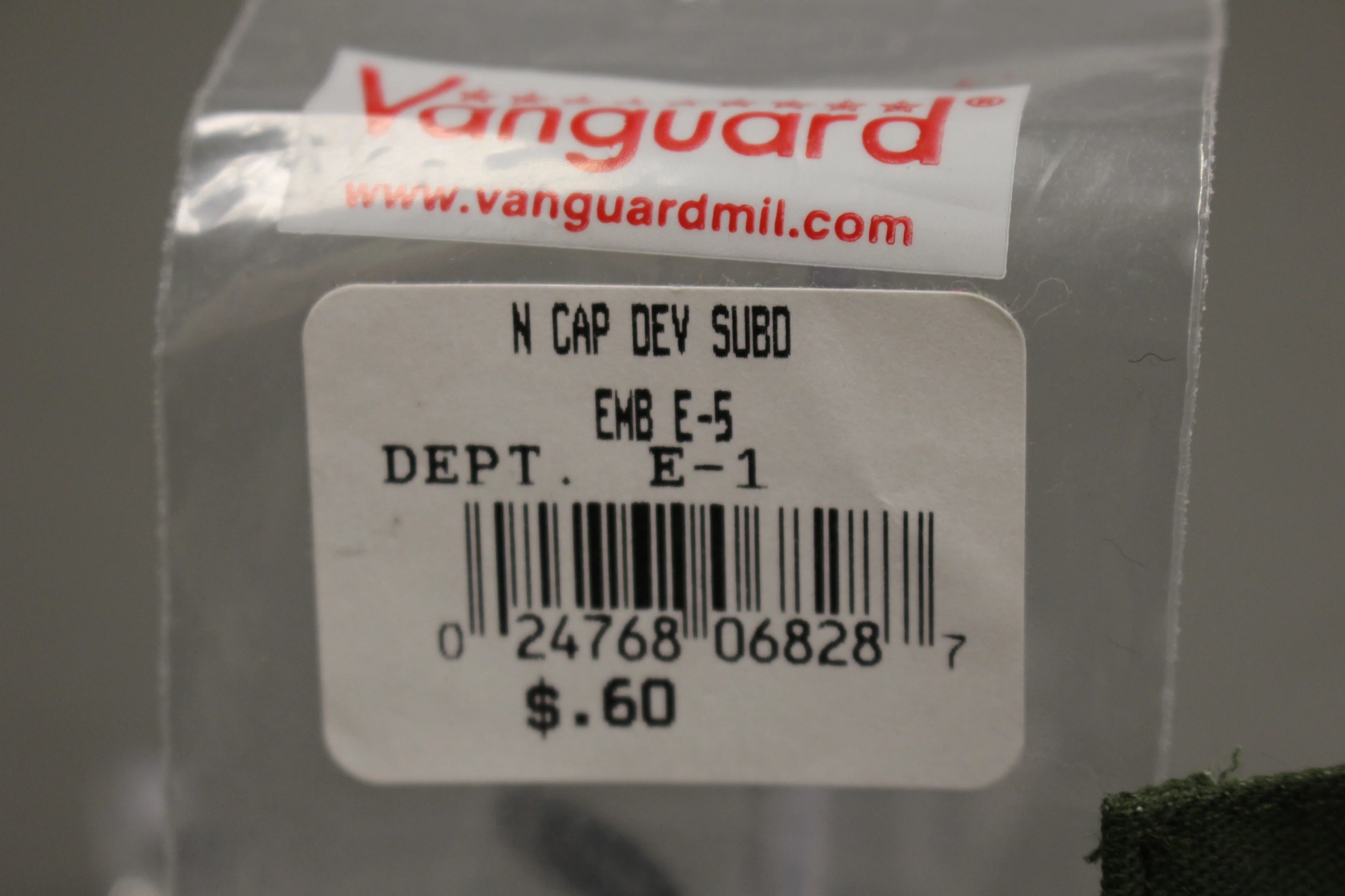 Vanguard Navy Cap Sub E-5 Sew On Patch - Image 2