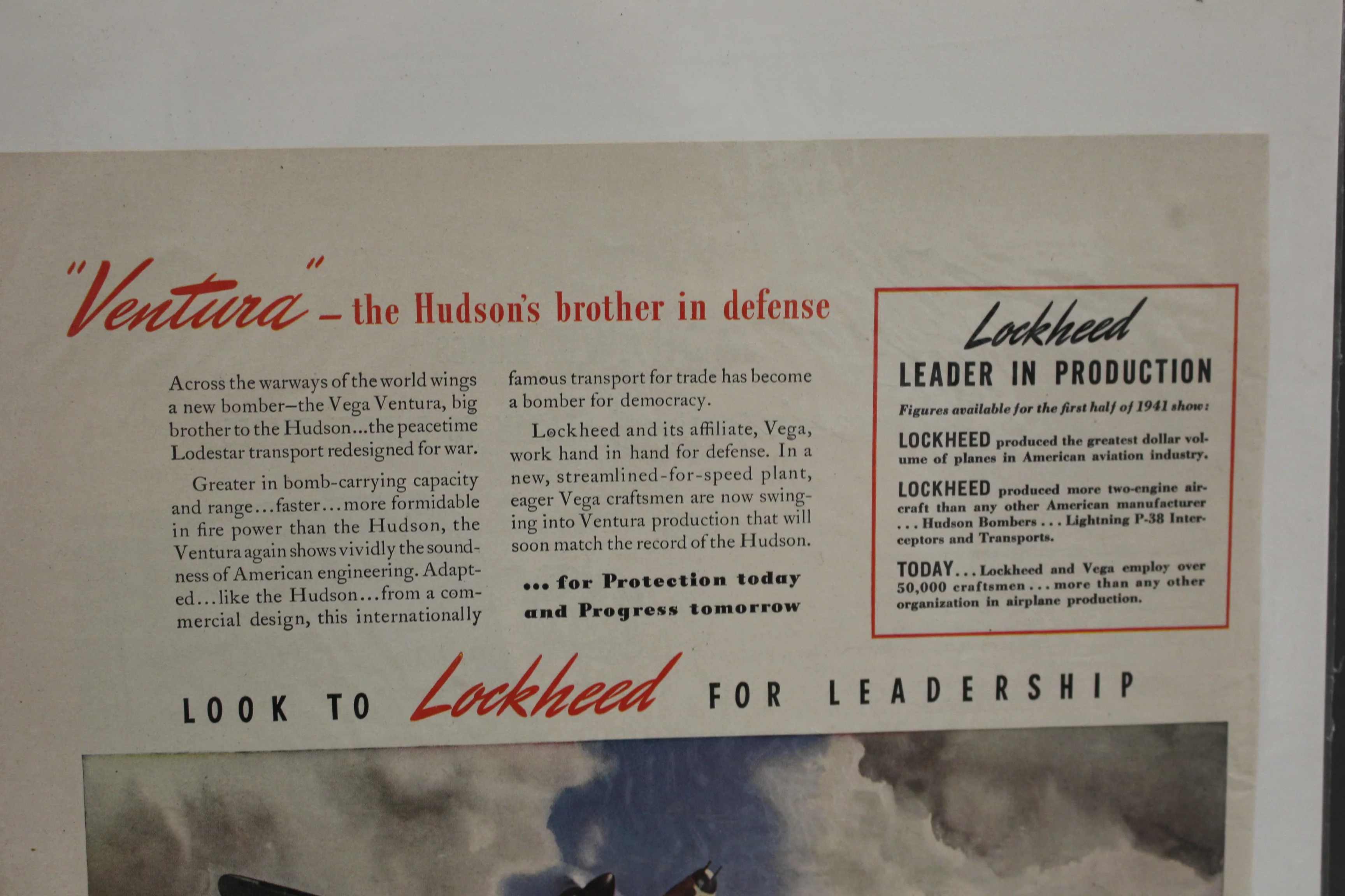 "Ventura" The Hudson's Brother In Defense War Magazine Memorabilia - Image 3