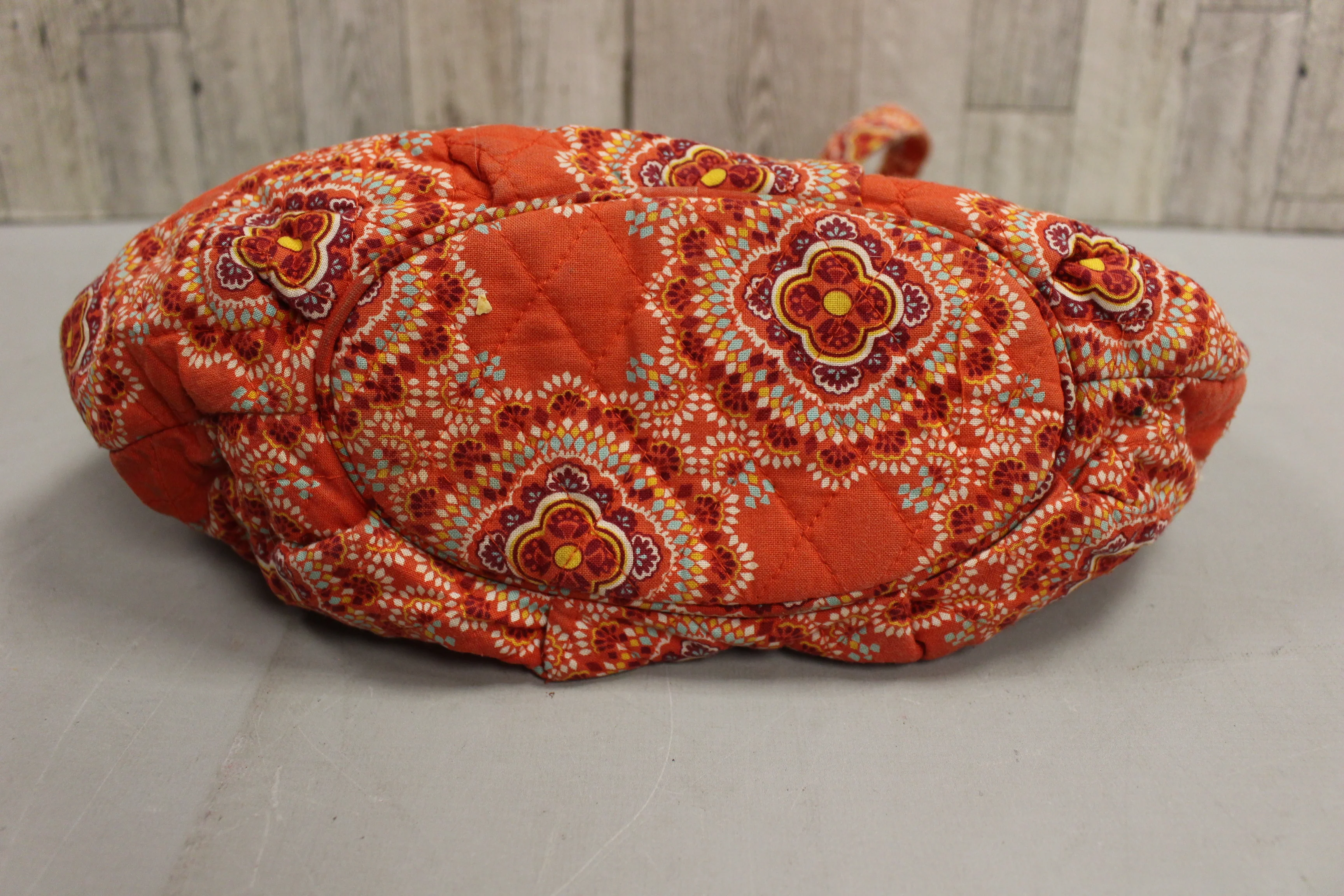 Vera Bradley Orange Boho Floral Medallion Medium Shoulder Bag - Used - Image 10